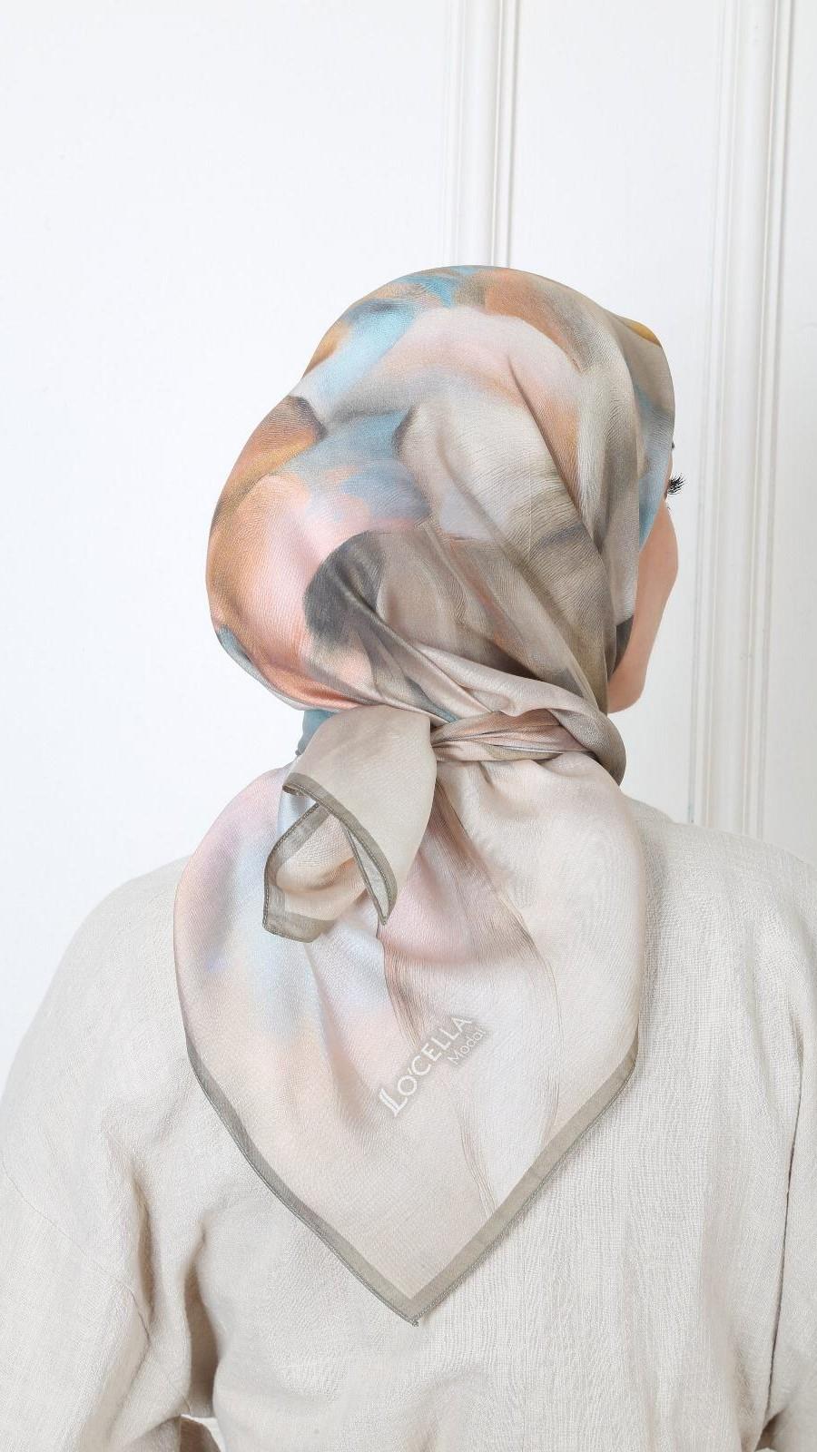 Locella Modal İpek Eşarp Yeşil-10