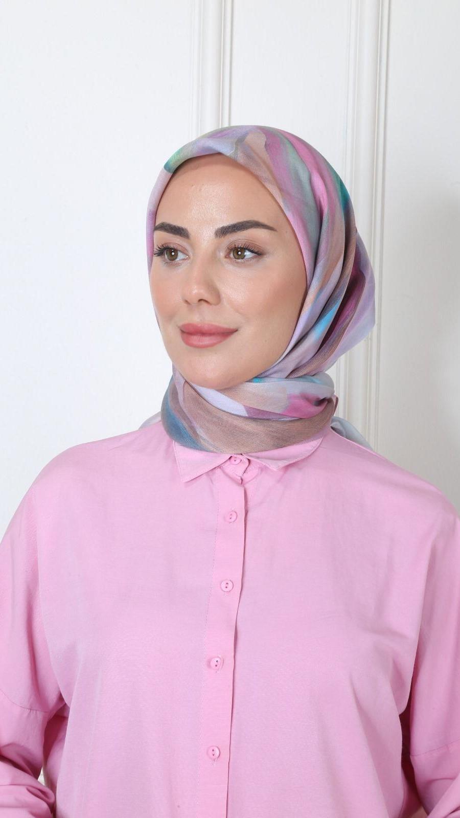 Locella Modal İpek Eşarp Pembe-4