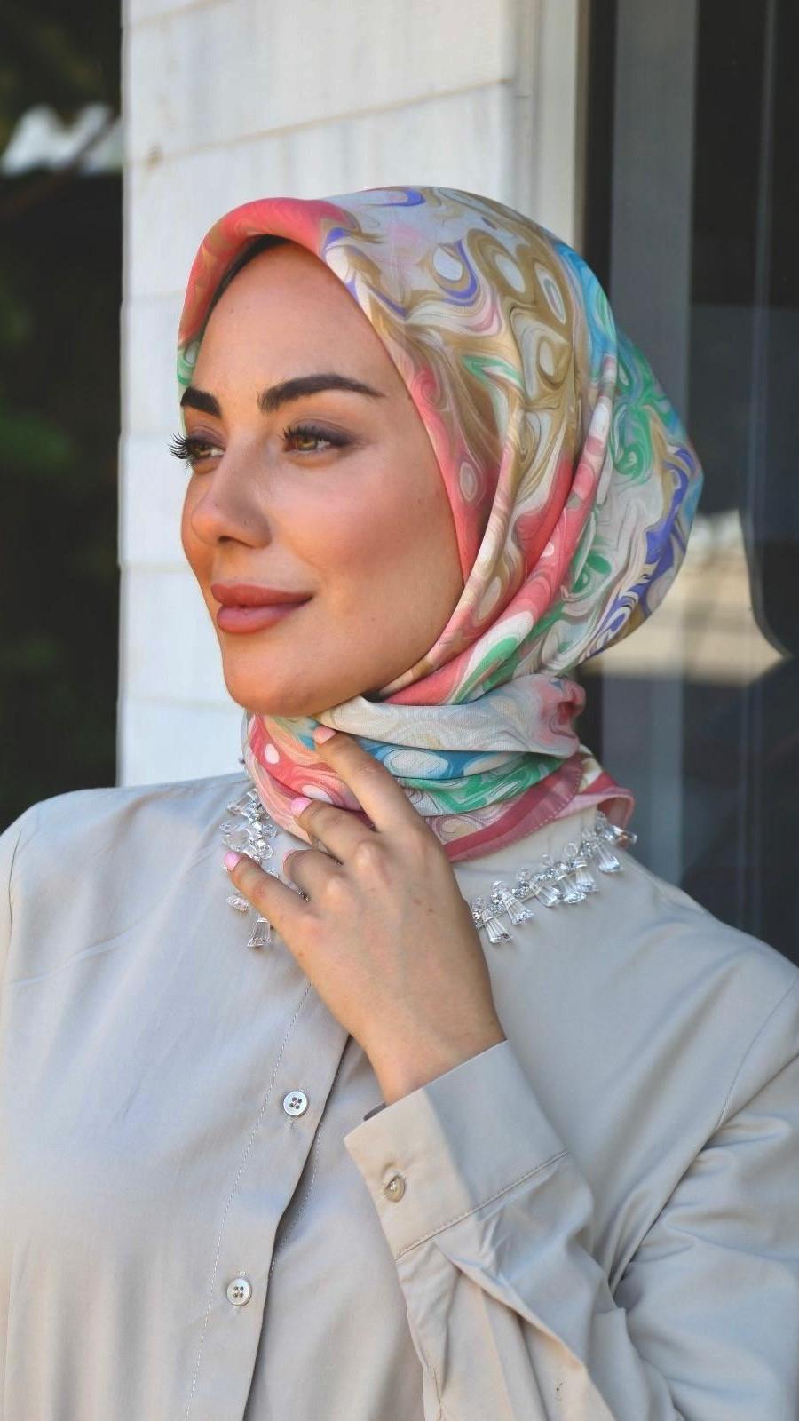 Locella Modal İpek Eşarp Pembe-8