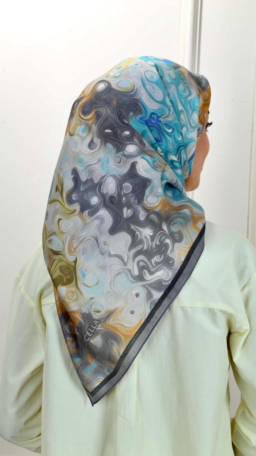 Locella Modal İpek Eşarp Siyah-3