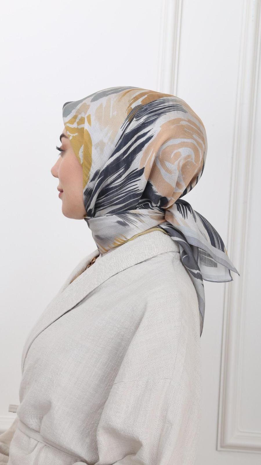 Locella Modal İpek Eşarp Taş-4