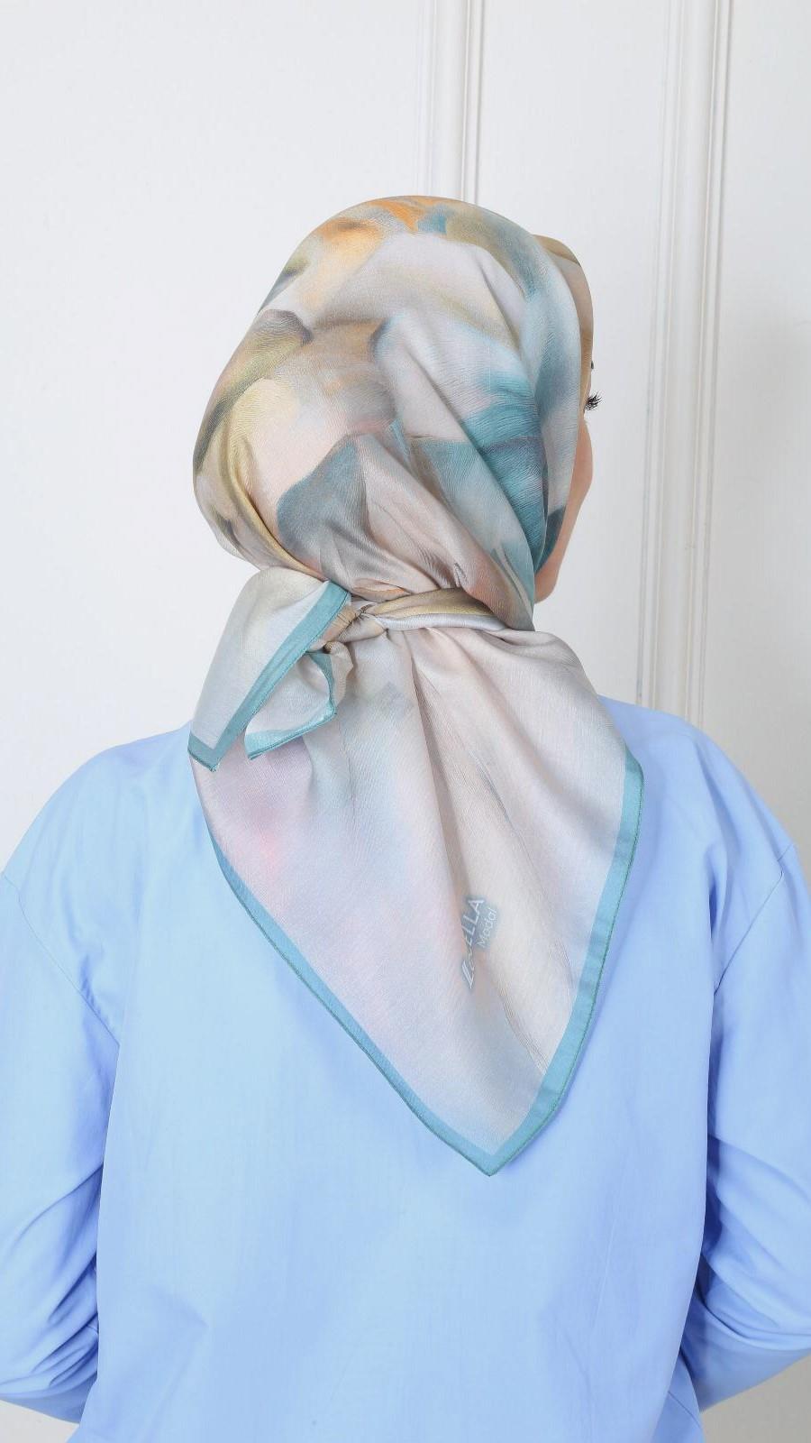 Locella Modal İpek Eşarp Petrol Yeşili-3