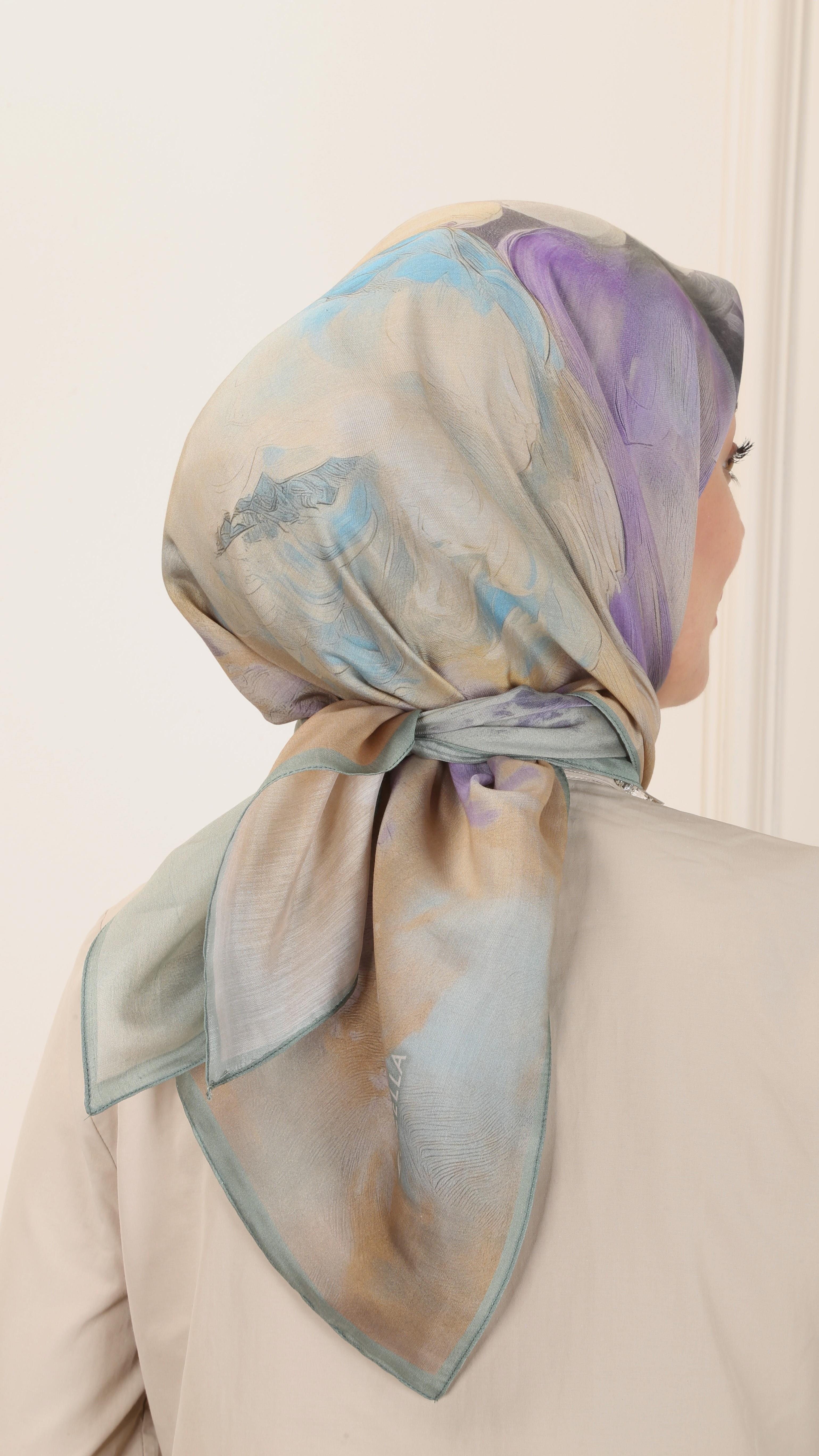 Locella Modal İpek Eşarp Mint Yeşili-5