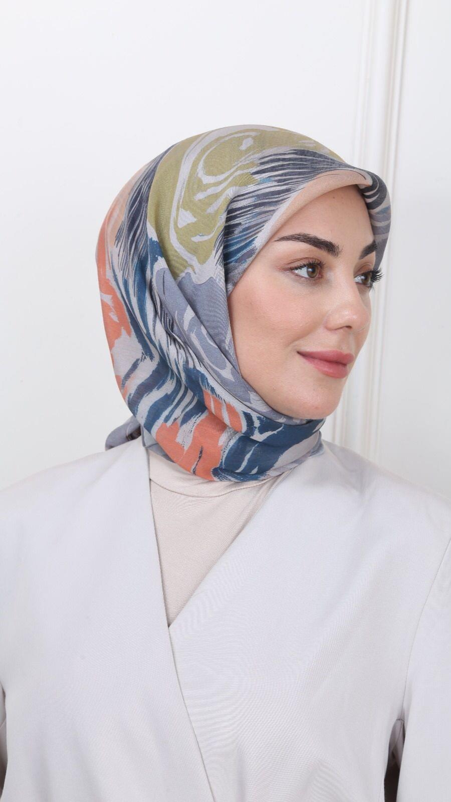 Locella Modal İpek Eşarp Gri-2