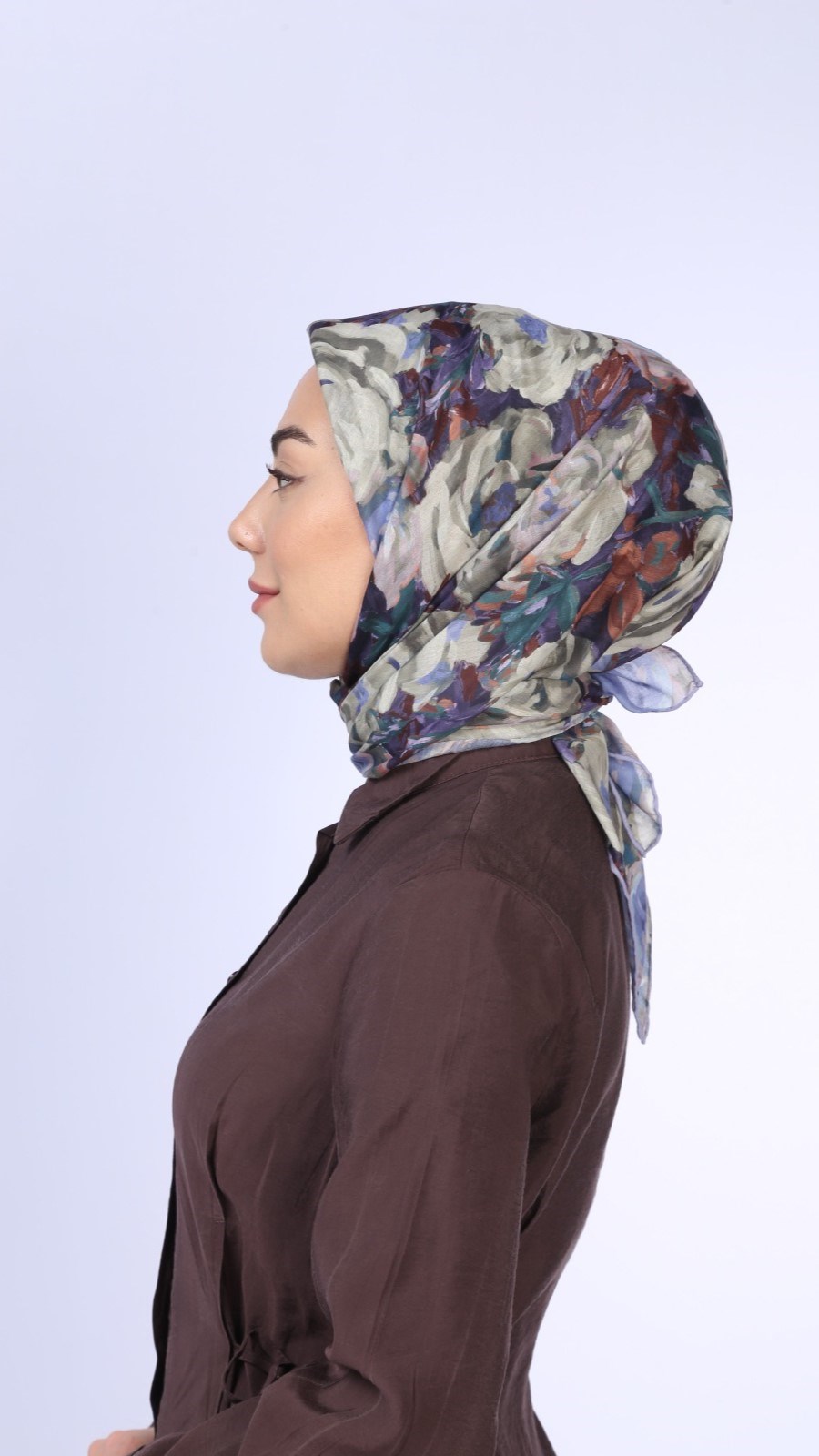 Locella Pamuk Vual Eşarp Mor
