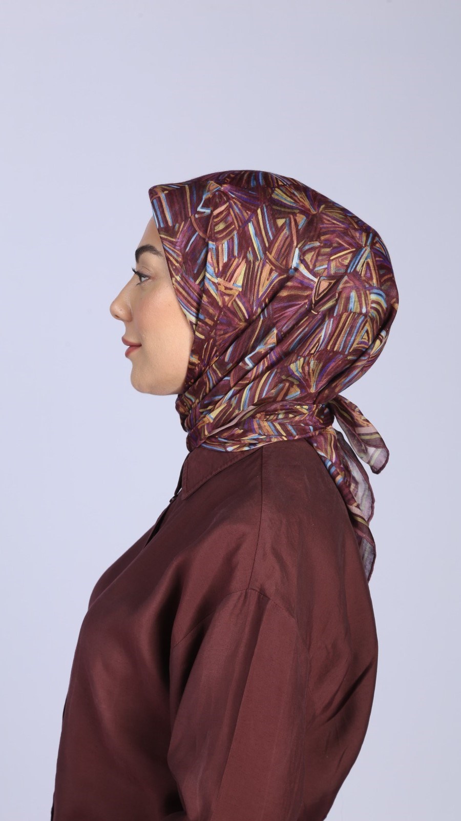 Locella Pamuk Vual Eşarp Mürdüm