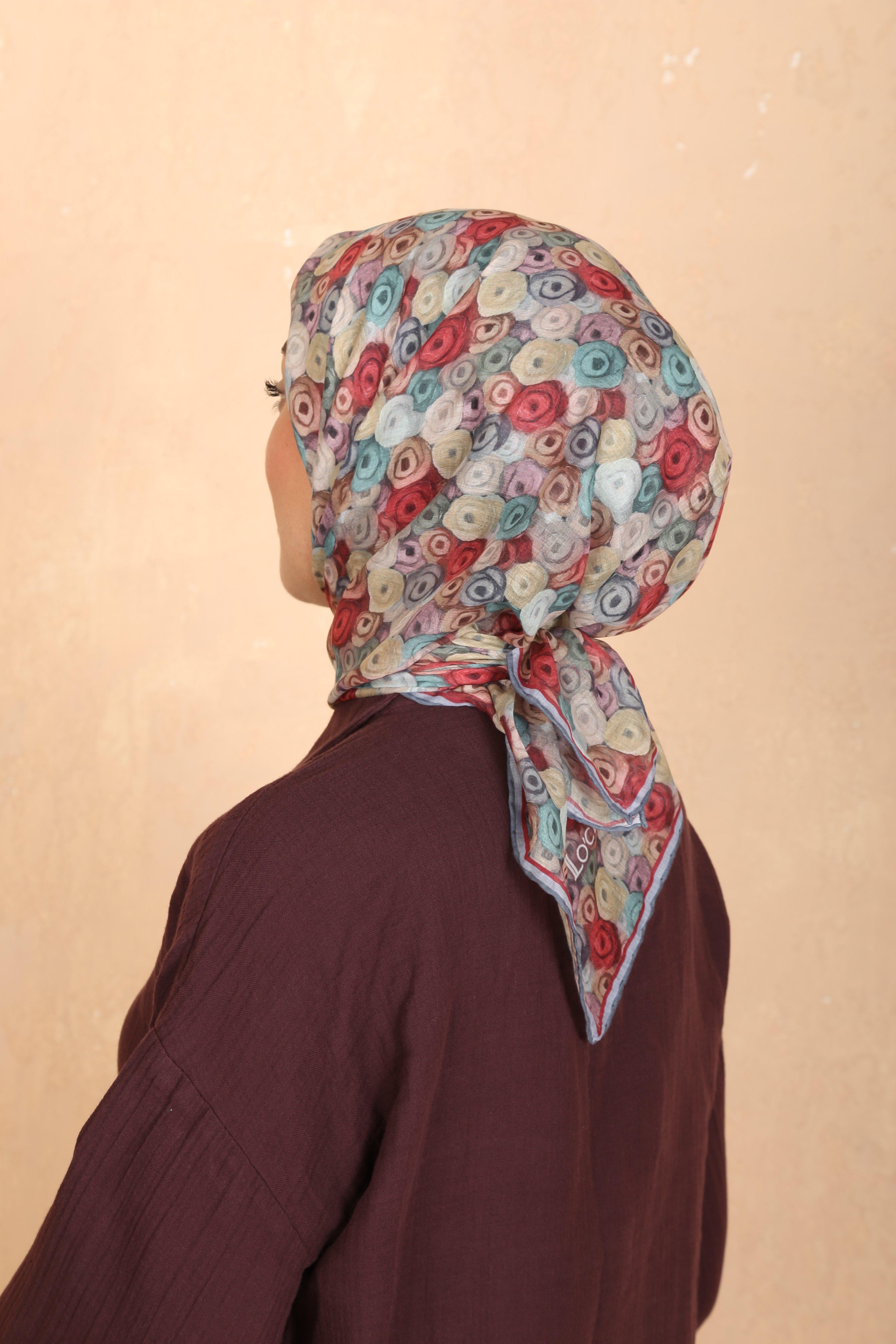 Locella Pamuk Vual Eşarp Kırmızı