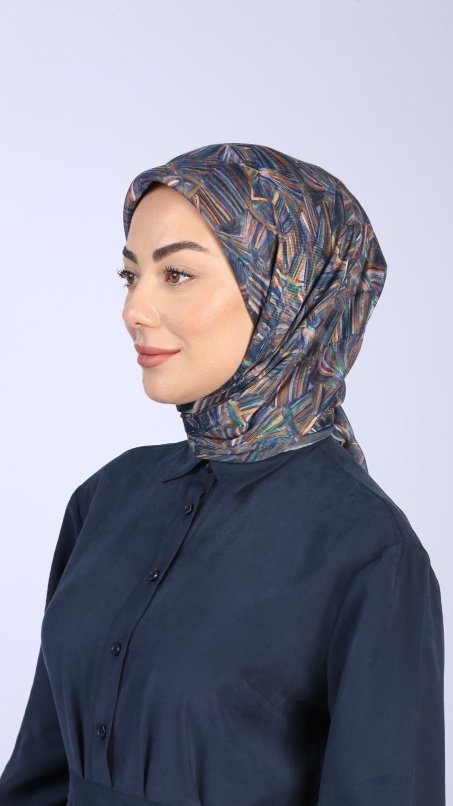 Locella Pamuk Vual Eşarp Koyu Gri