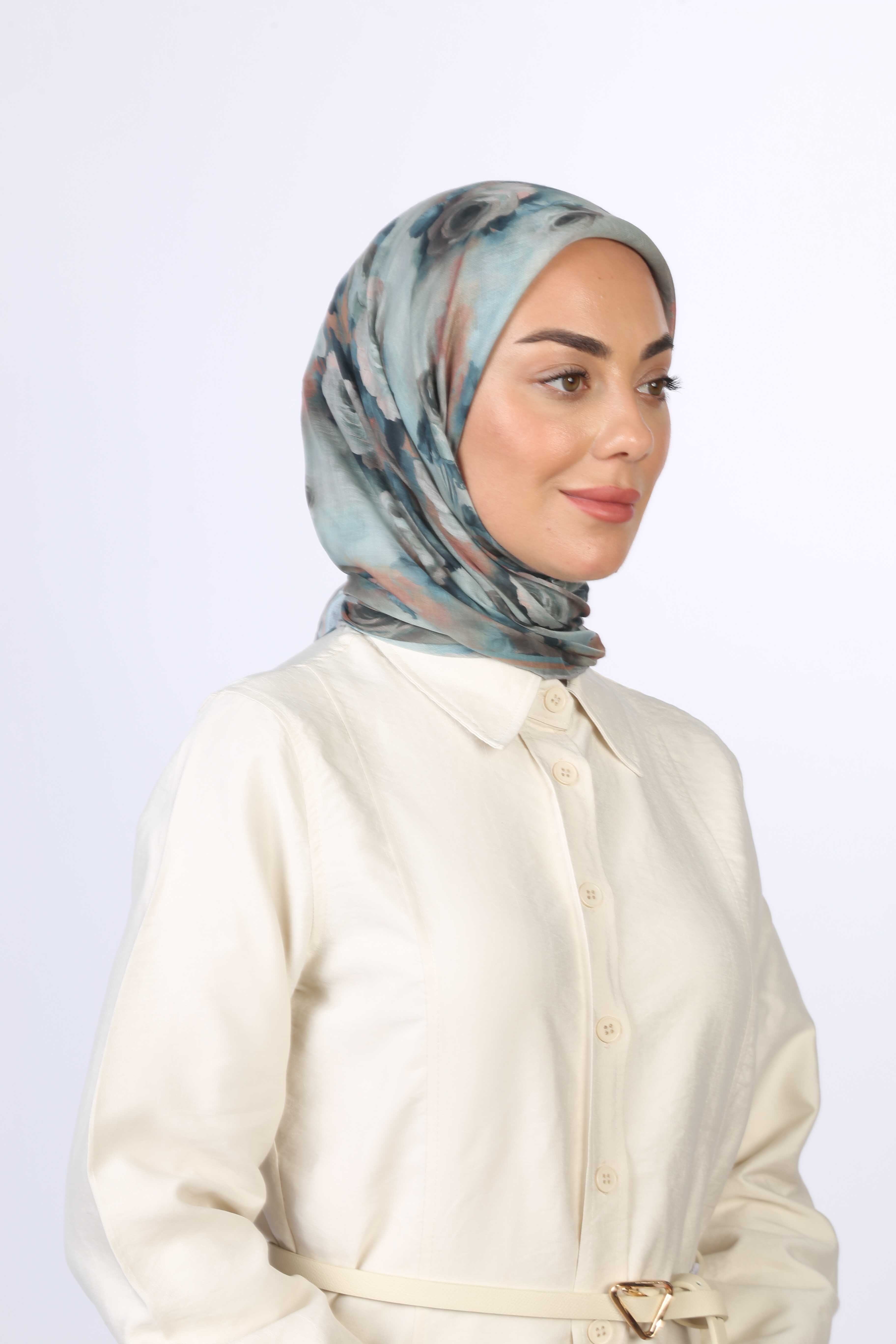 Locella Pamuk Vual Eşarp-Mint Yeşili