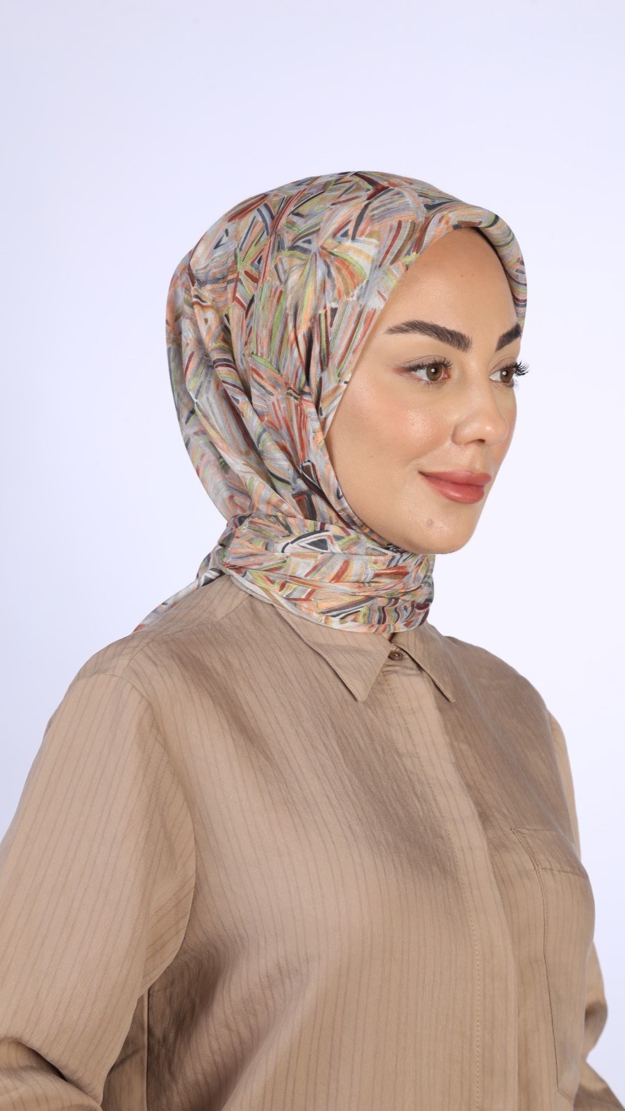 Locella Pamuk Vual Eşarp Bej