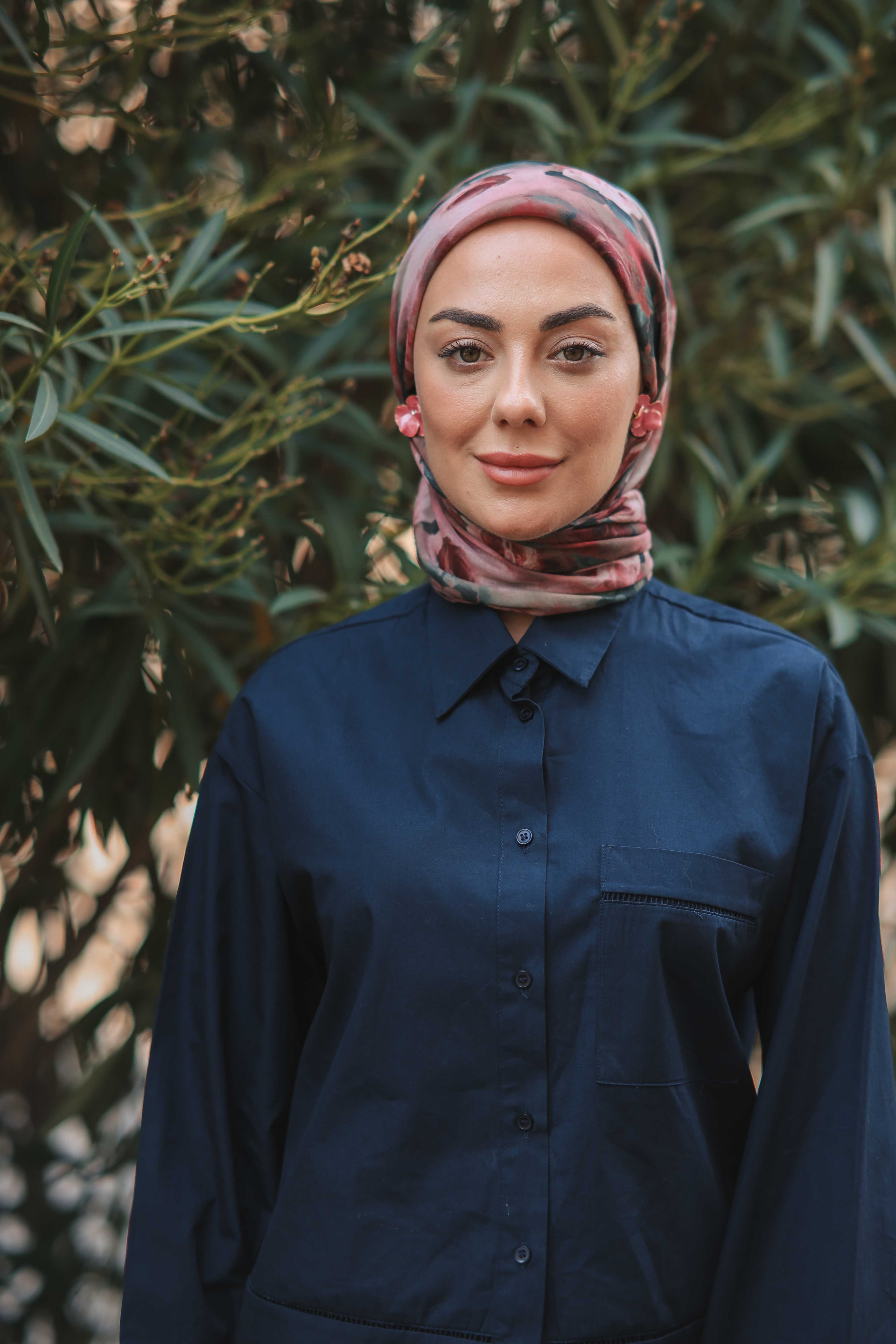 Locella Pamuk Vual Eşarp-Pembe
