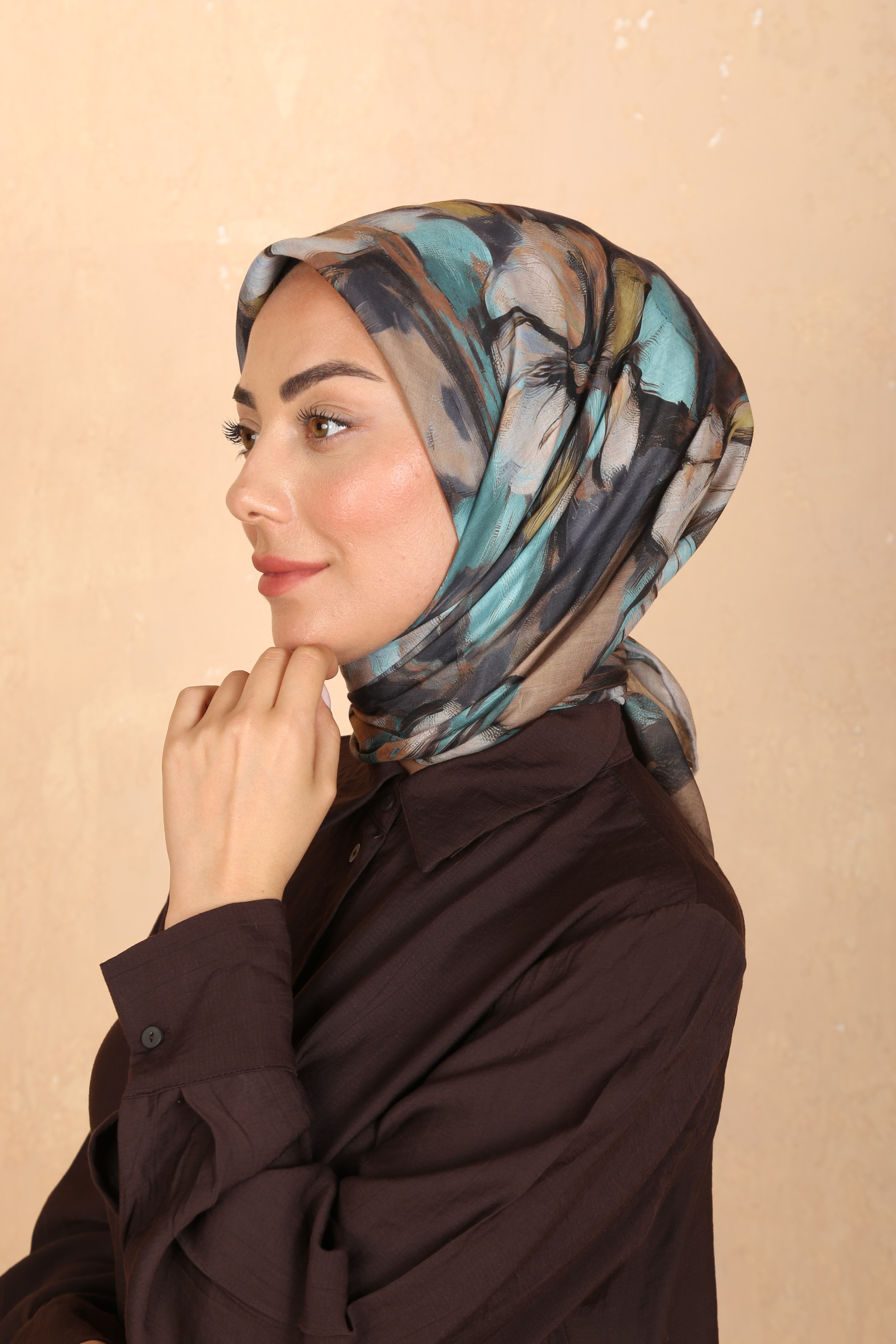 Locella Pamuk Vual Eşarp Antrasit