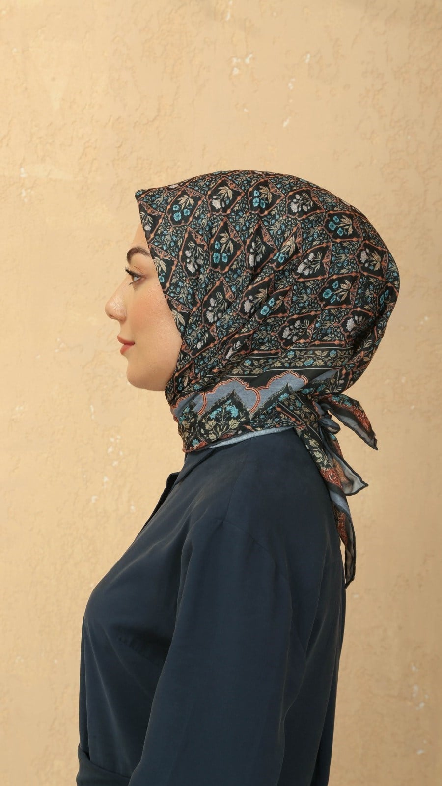 Locella Pamuk Vual Eşarp Siyah