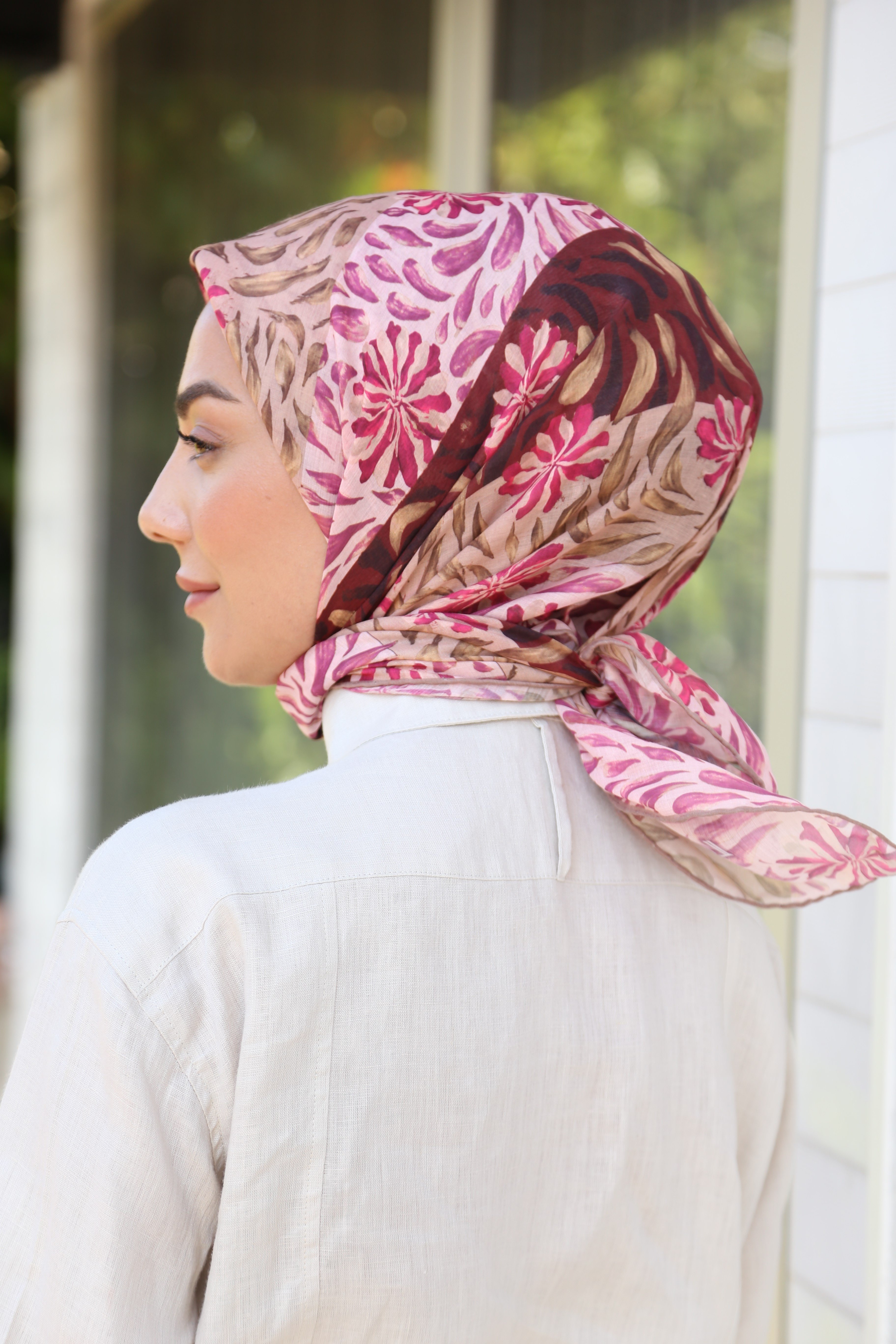 Locella Pamuk Vual Eşarp-Pembe