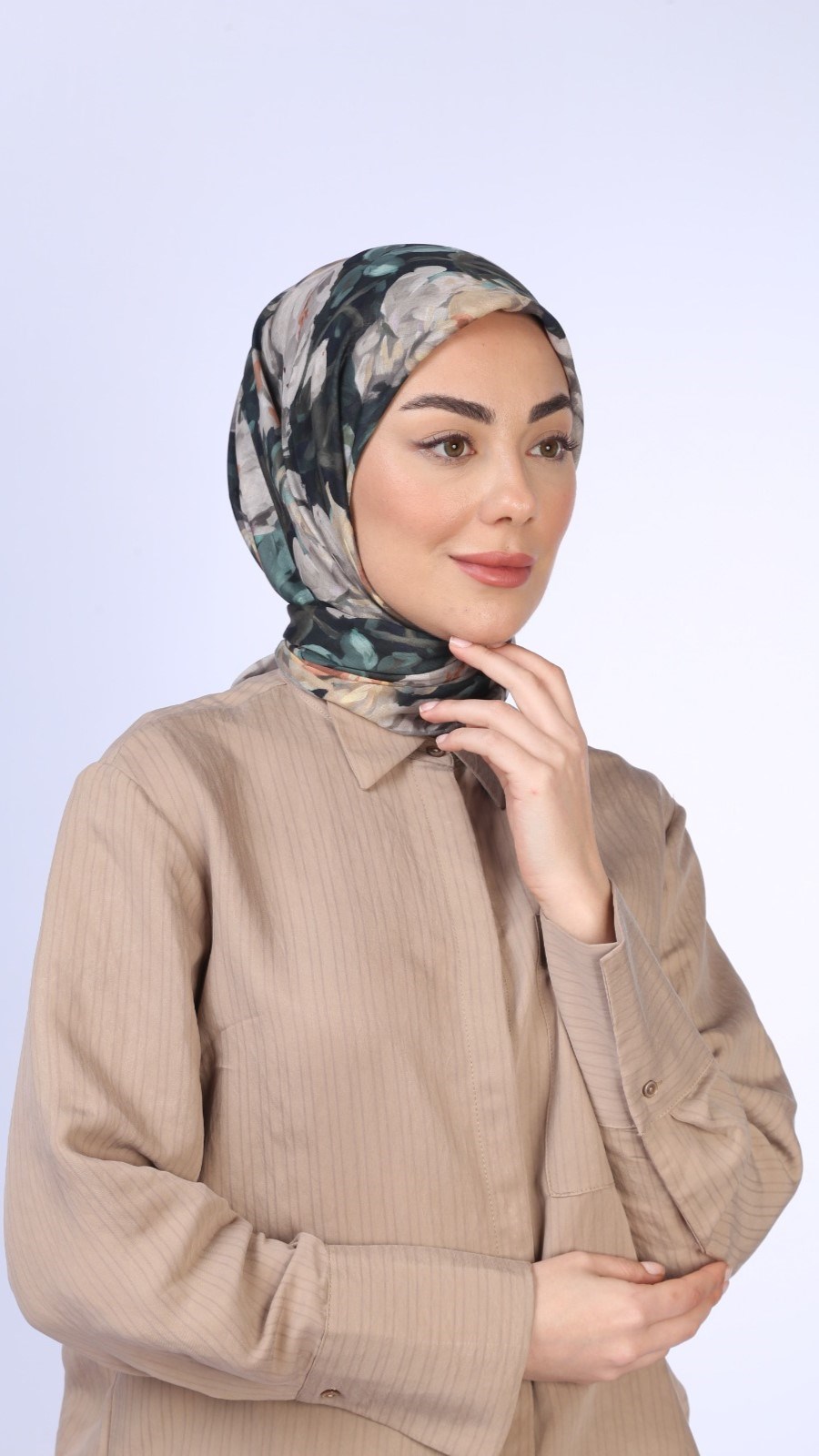 Locella Pamuk Vual Eşarp Siyah