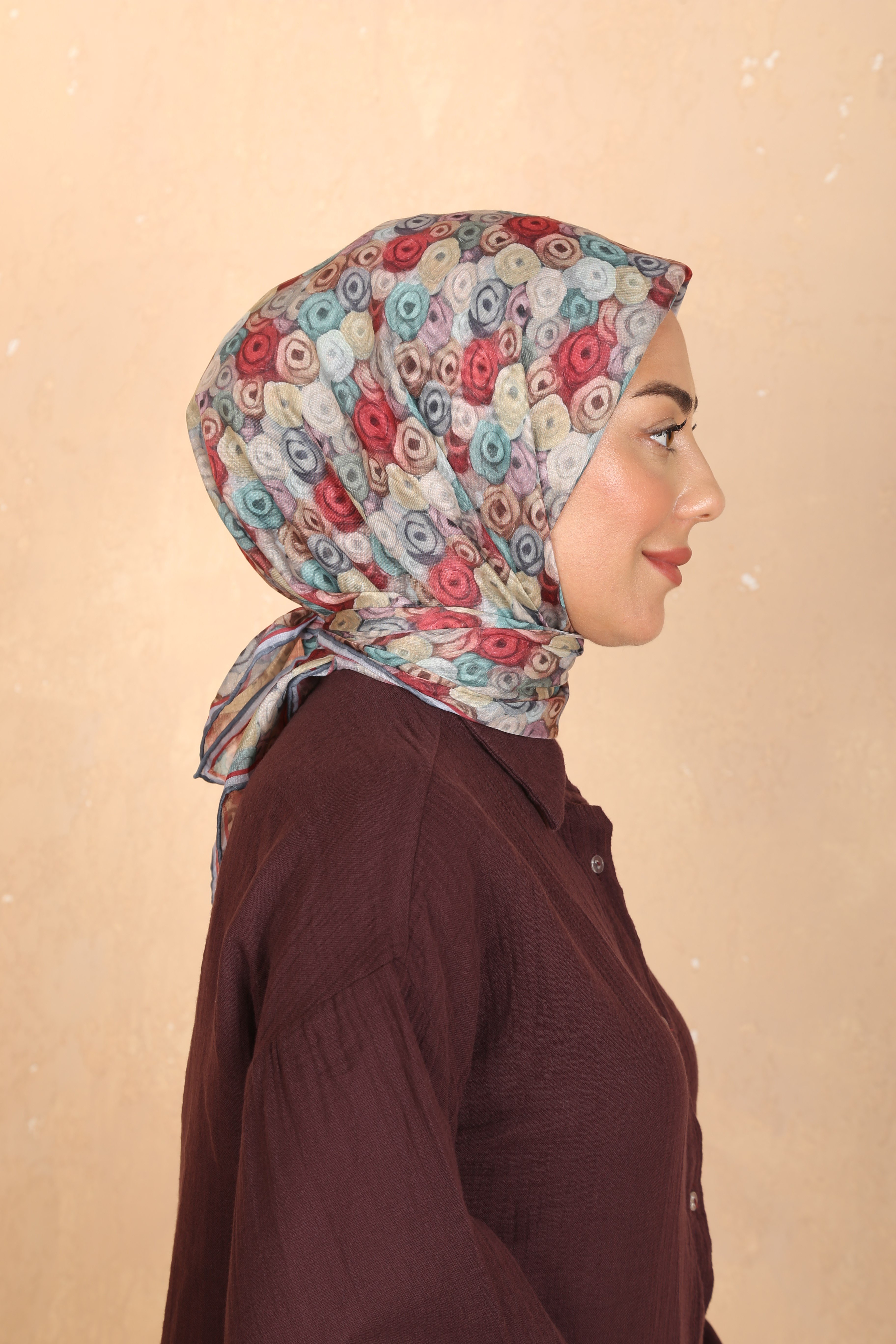 Locella Pamuk Vual Eşarp Kırmızı