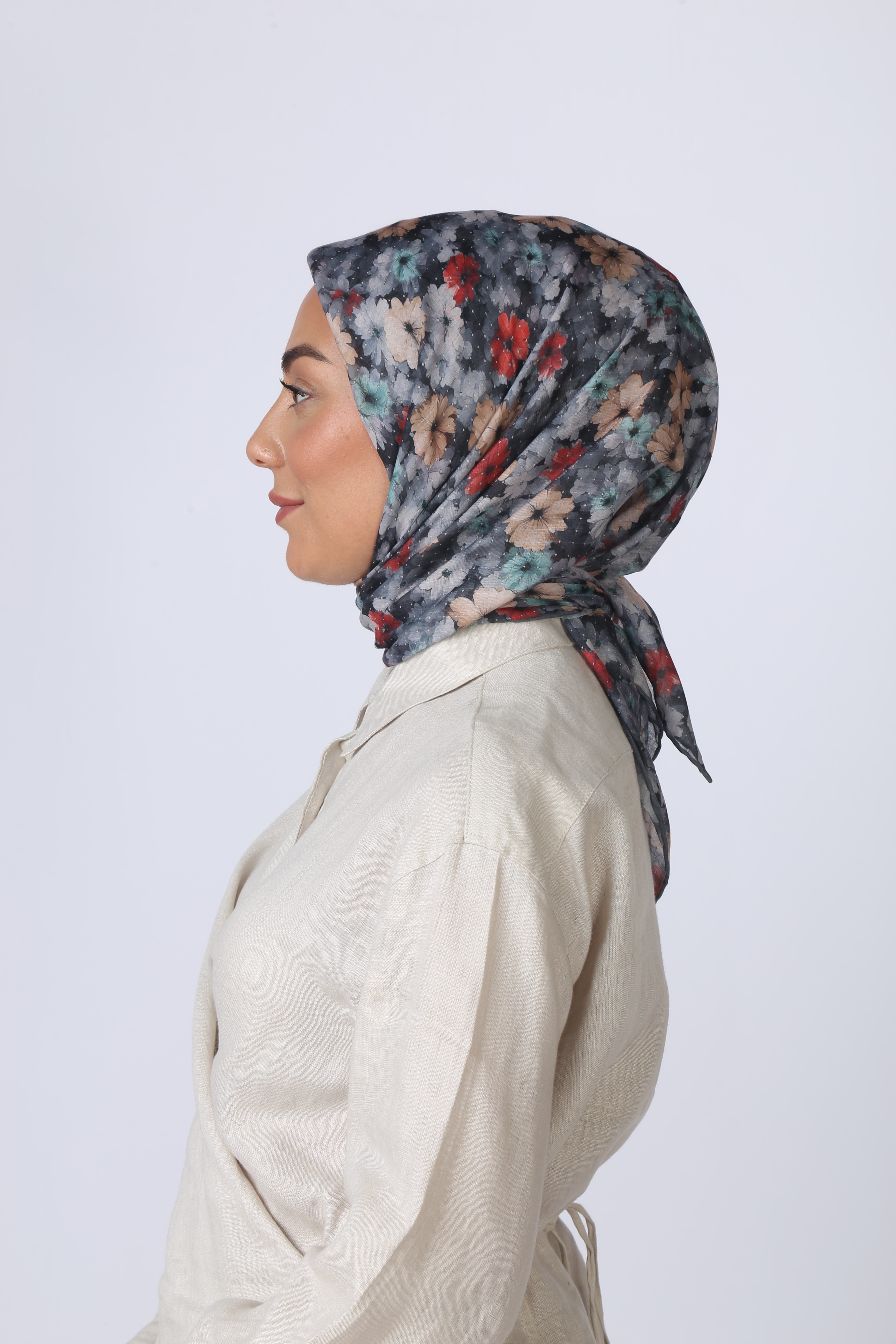 Locella Pamuk Vual Eşarp-Antrasit