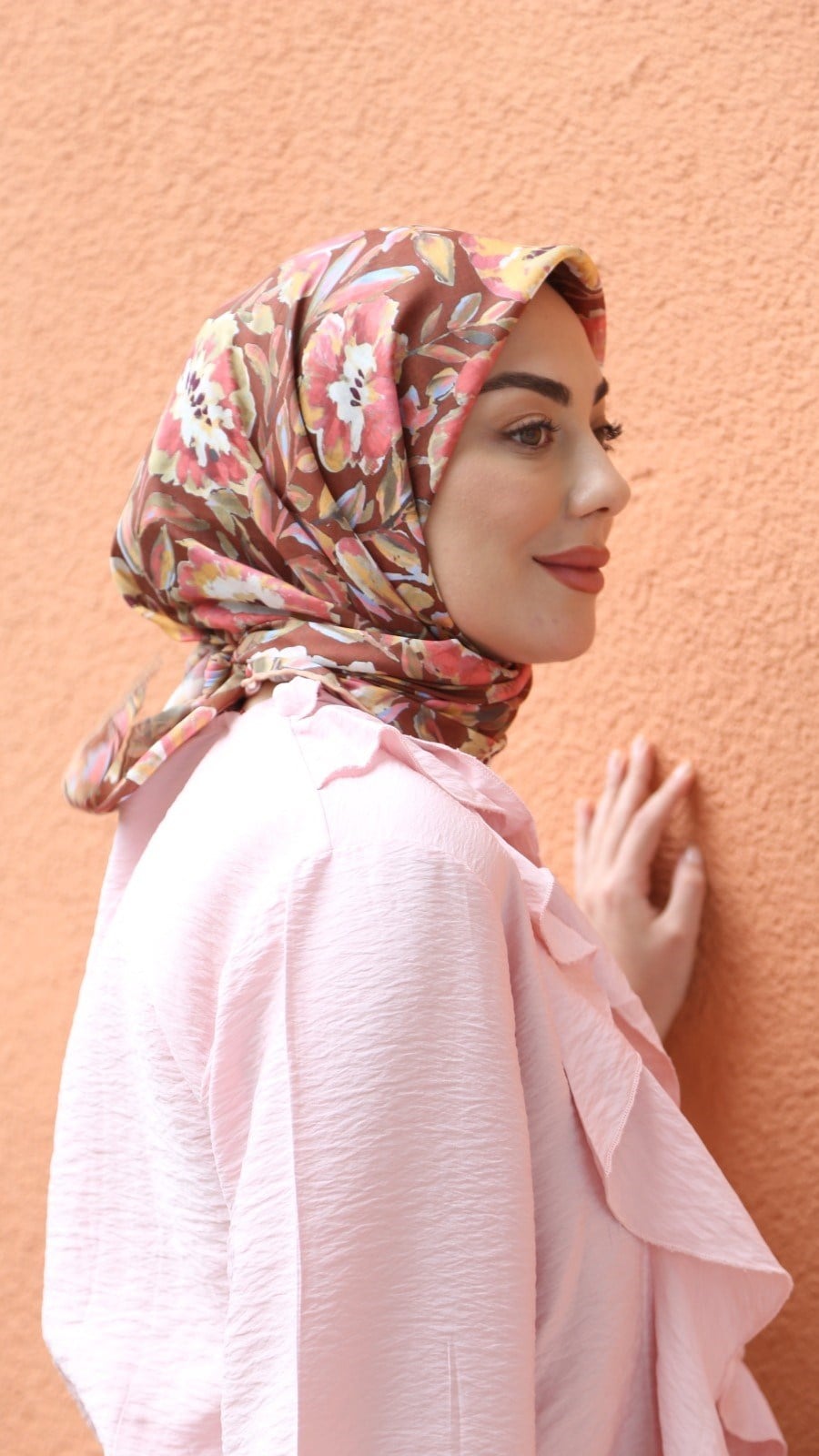 Locella Pamuk Vual Eşarp Taba