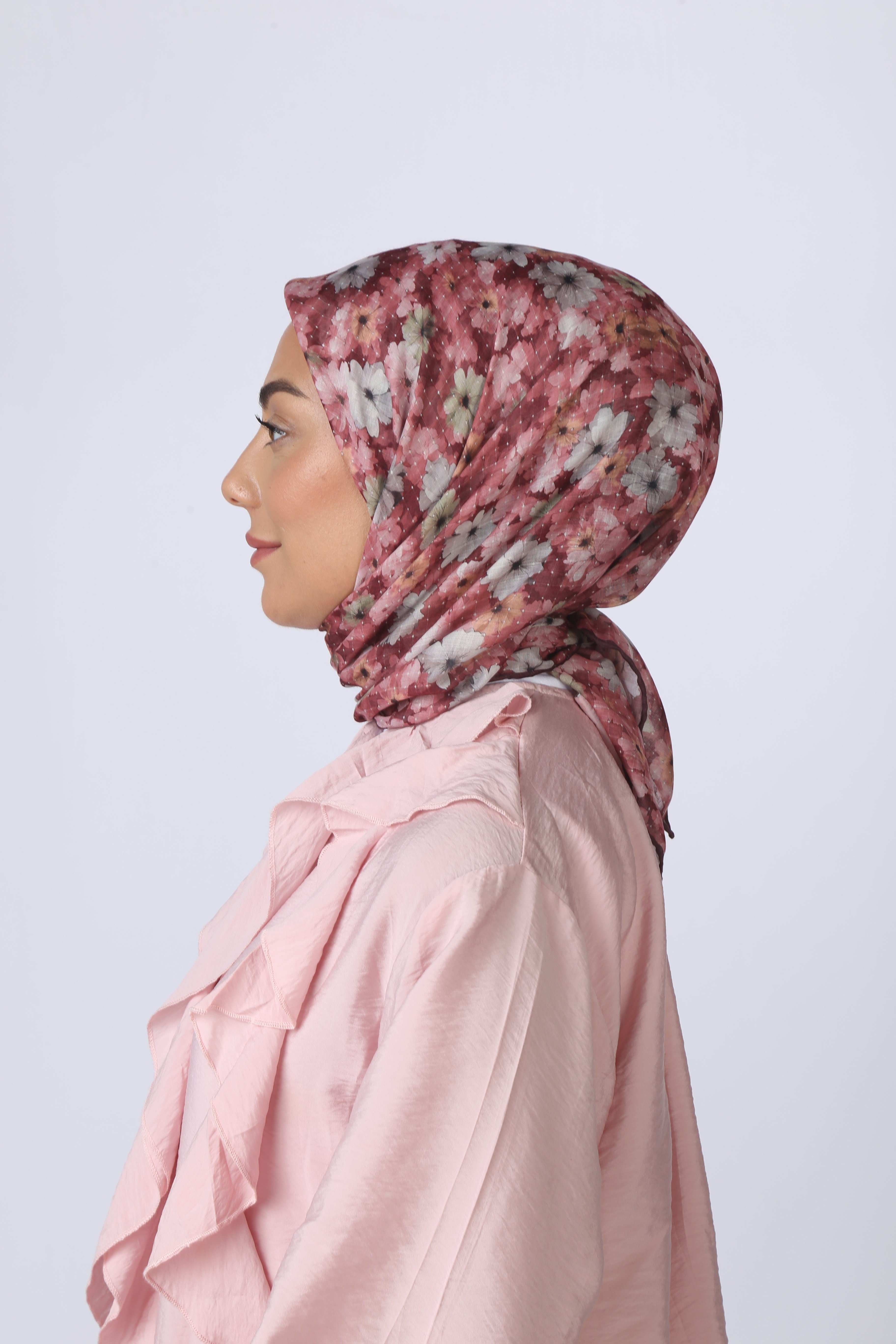 Locella Pamuk Vual Eşarp-Kırmızı