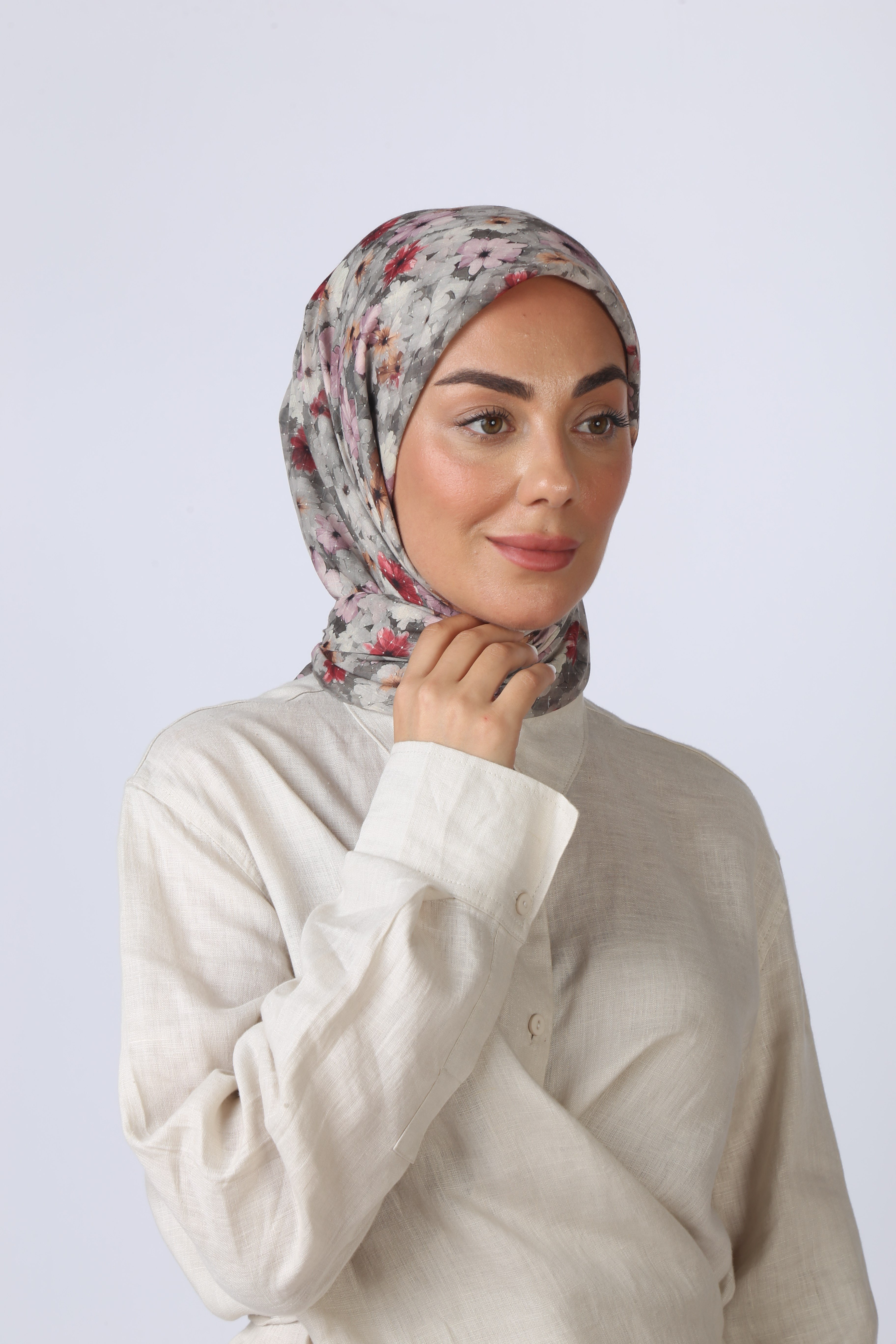 Locella Pamuk Vual Eşarp-Yeşil