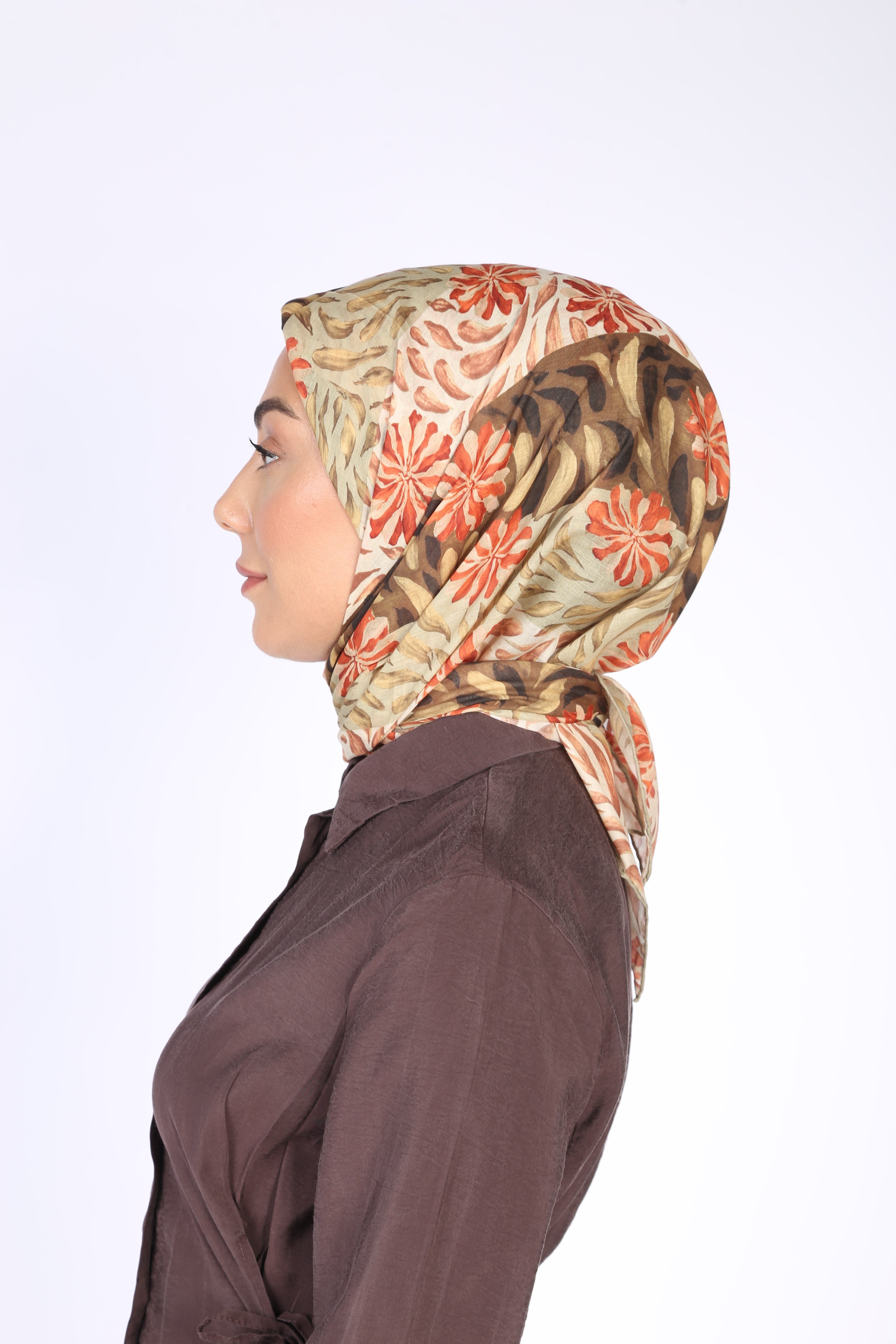 Locella Pamuk Vual Eşarp-Yeşil