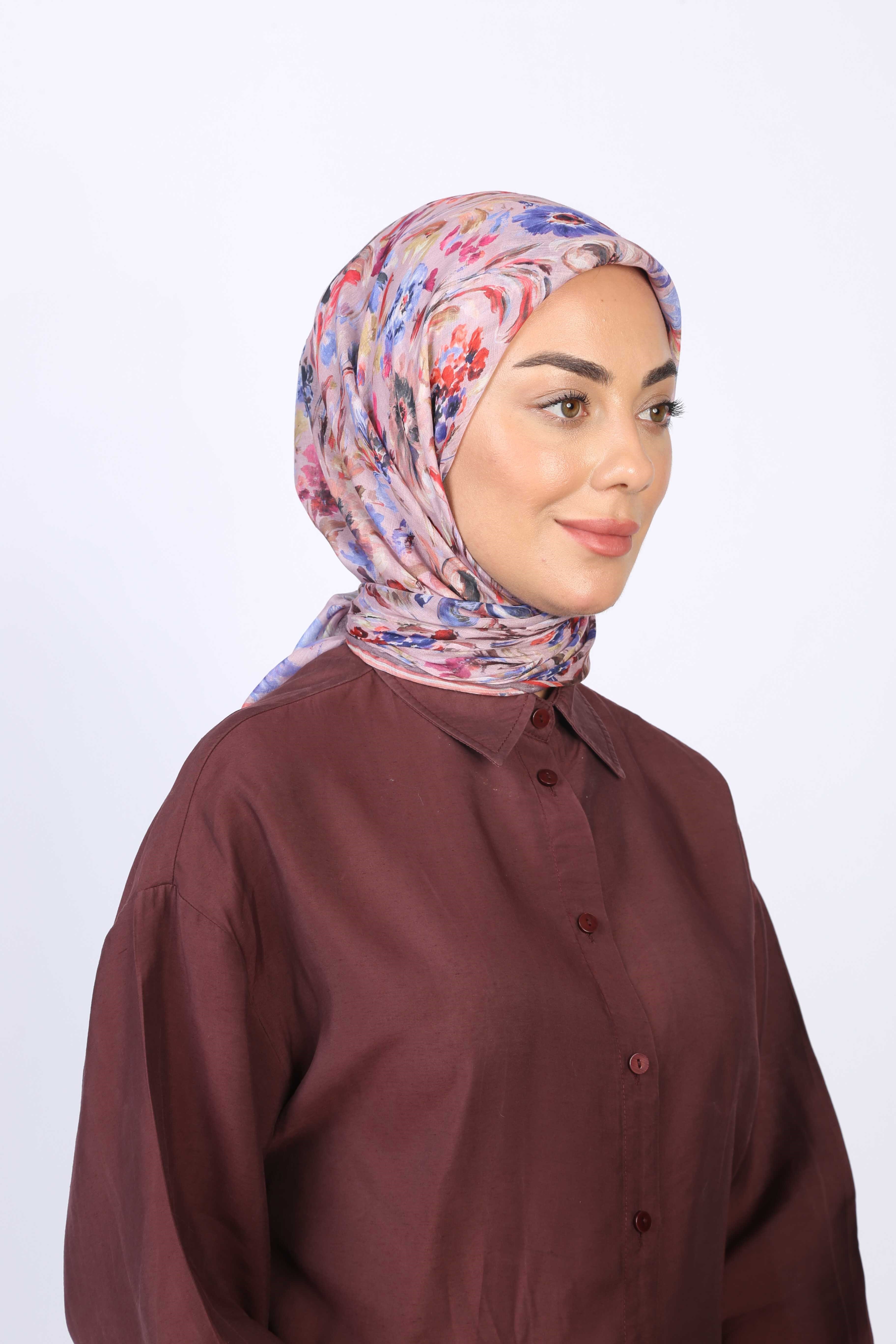Locella Pamuk Vual Eşarp-Pembe