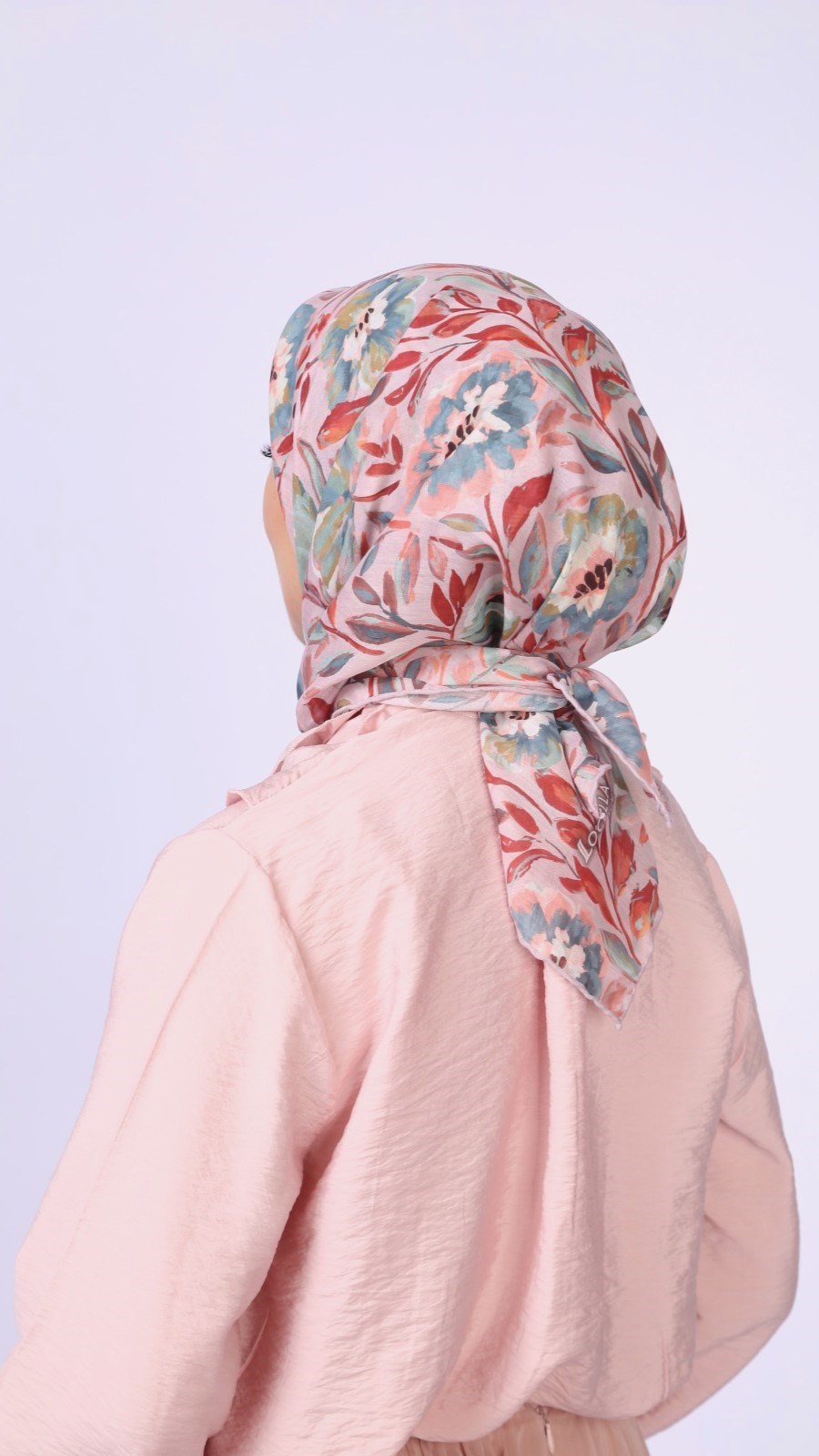 Locella Pamuk Vual Eşarp Soft Pembe