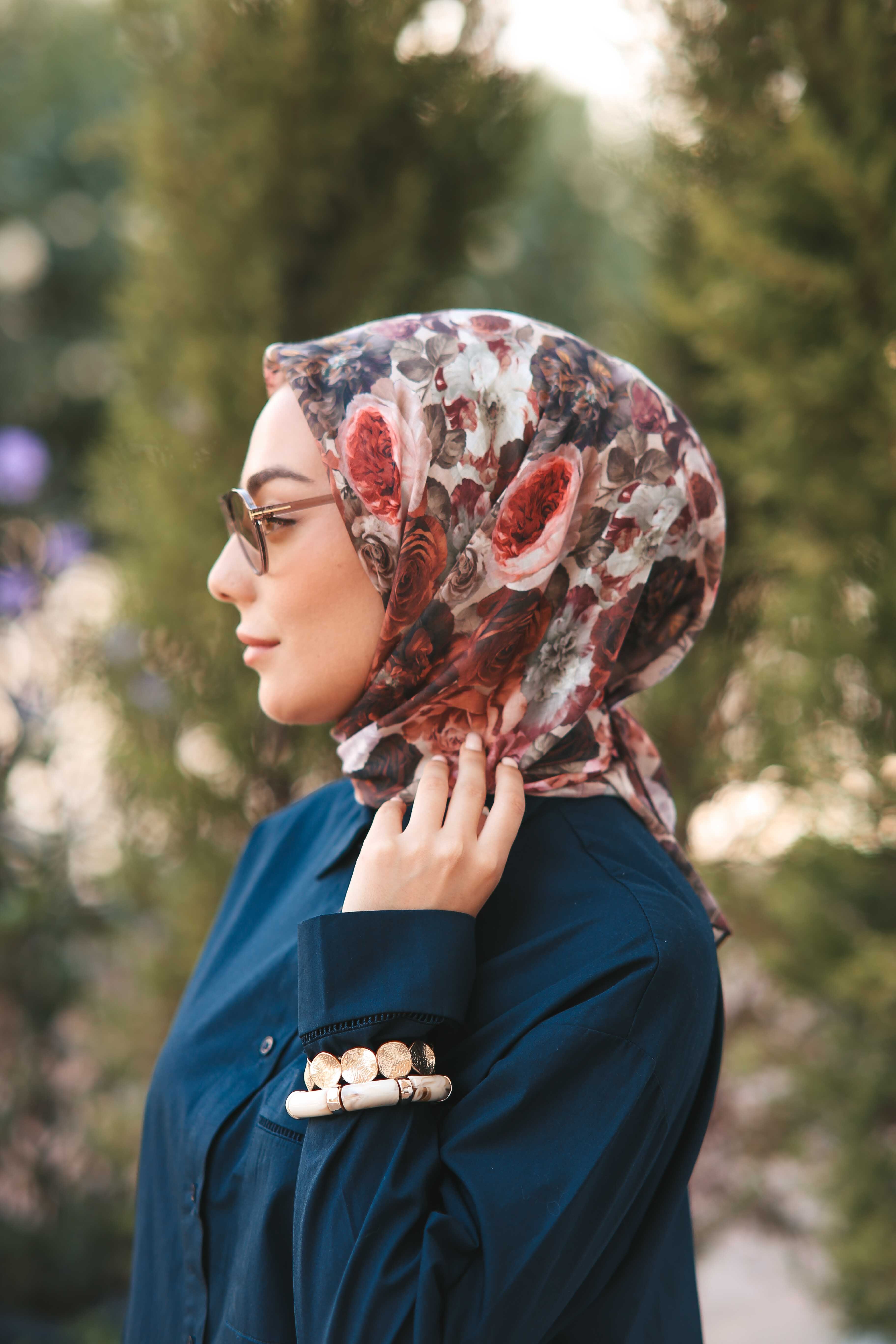 Locella Pamuk Vual Eşarp-Tarçın