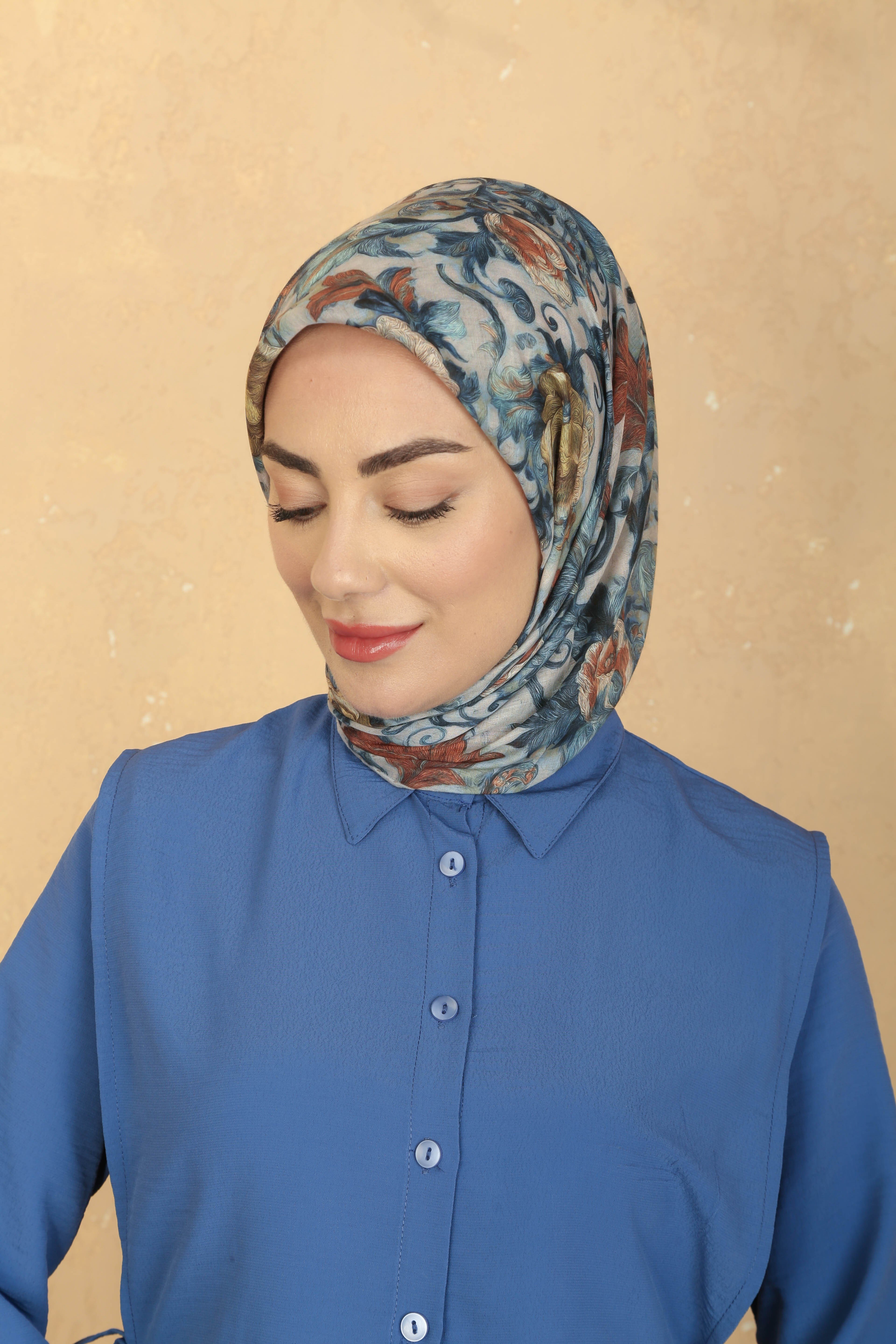 Locella Pamuk Vual Eşarp Bej