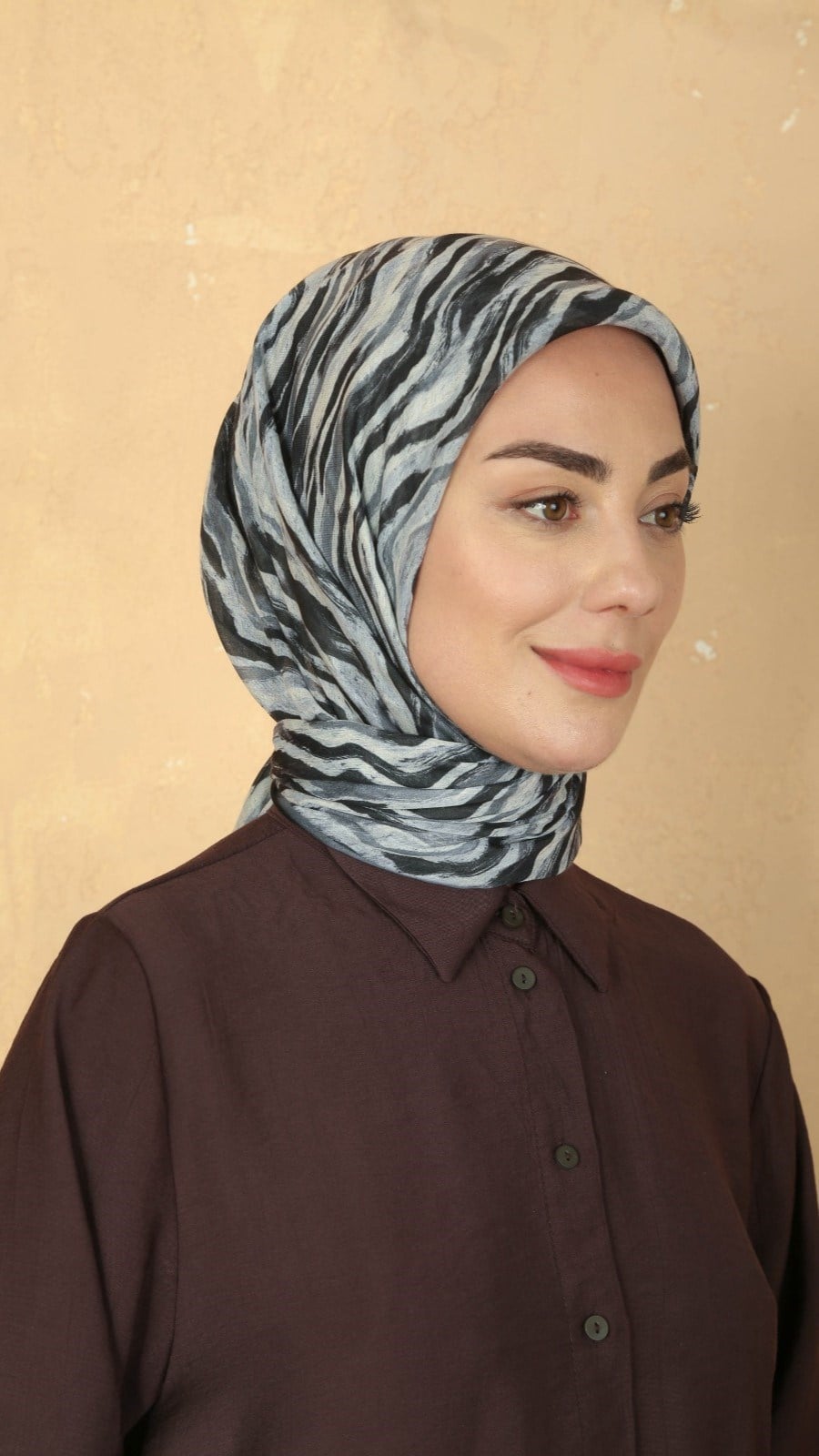 Locella Pamuk Vual Eşarp Gri
