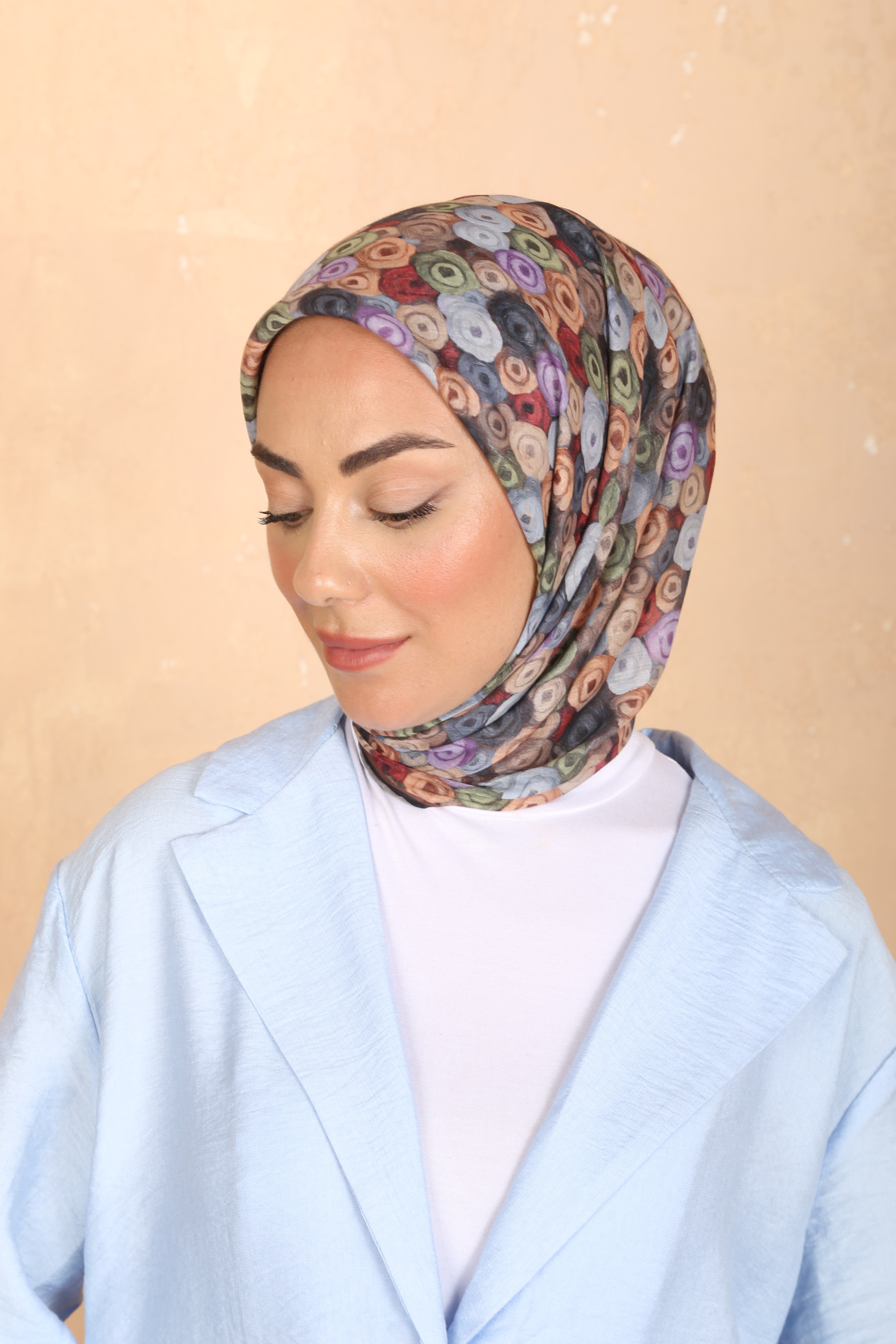 Locella Pamuk Vual Eşarp-Siyah