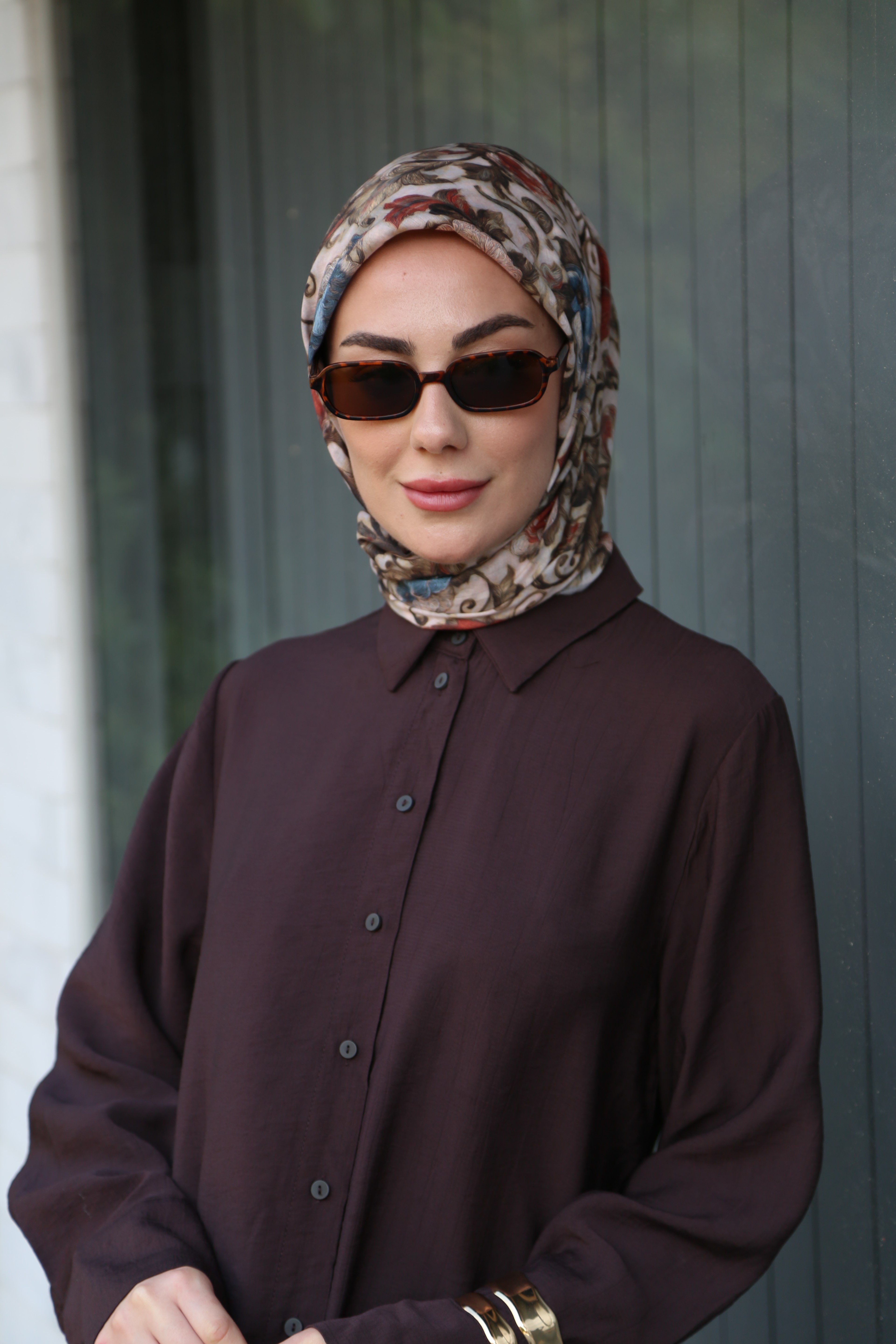 Locella Pamuk Vual Eşarp Taş