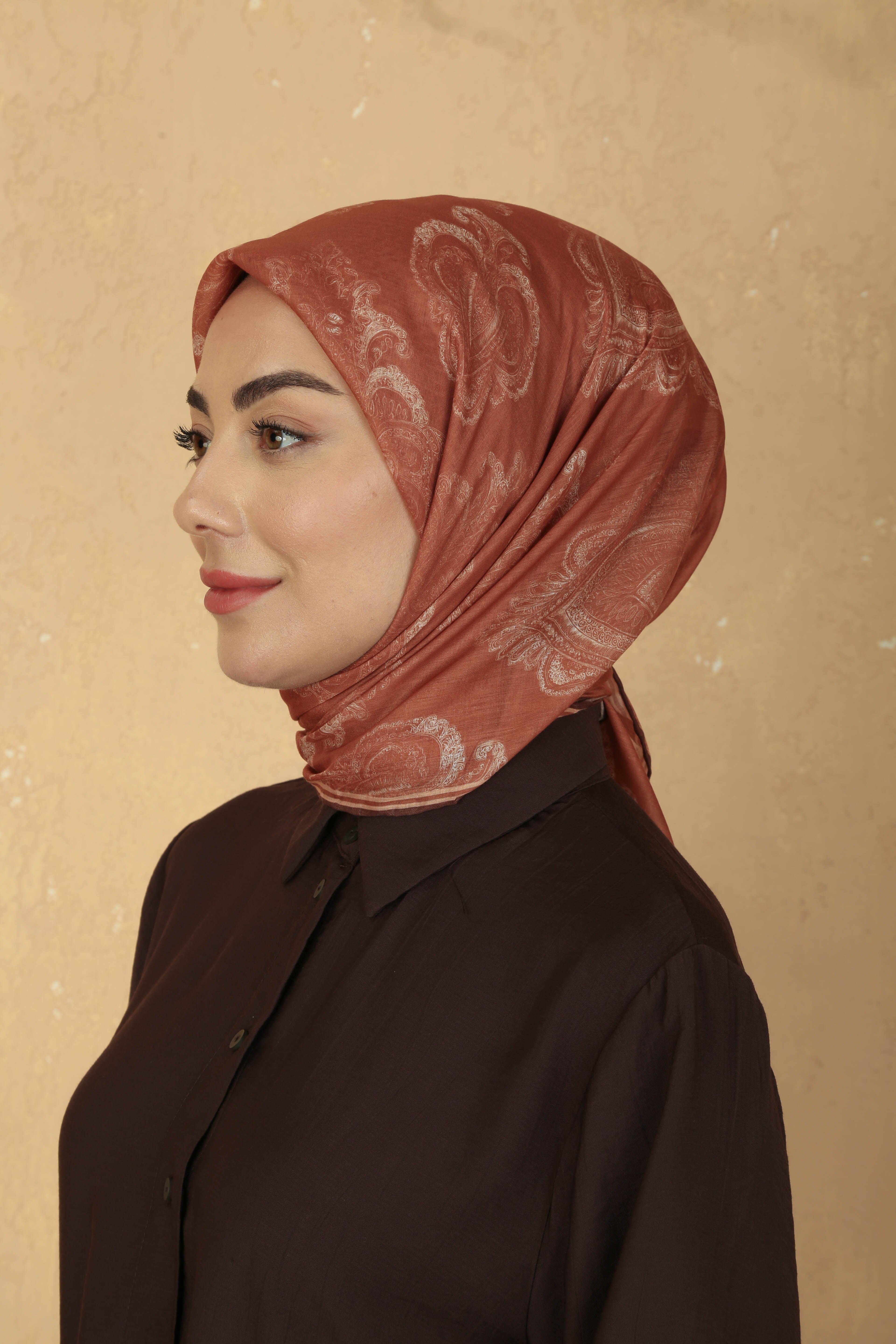 Locella Pamuk Vual Eşarp Turuncu