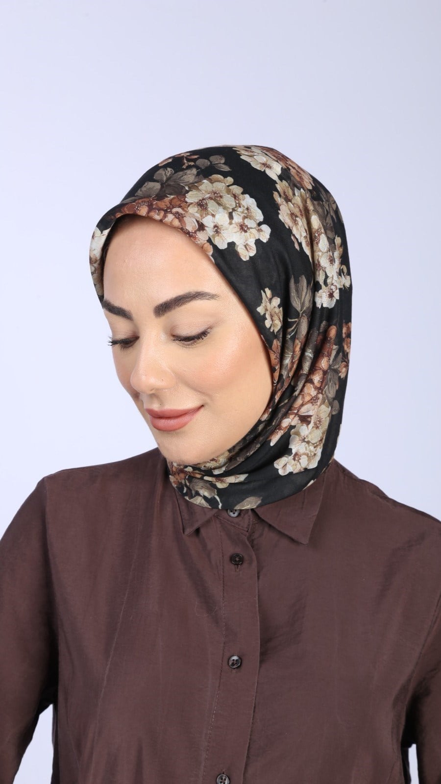 Locella Pamuk Vual Eşarp Siyah