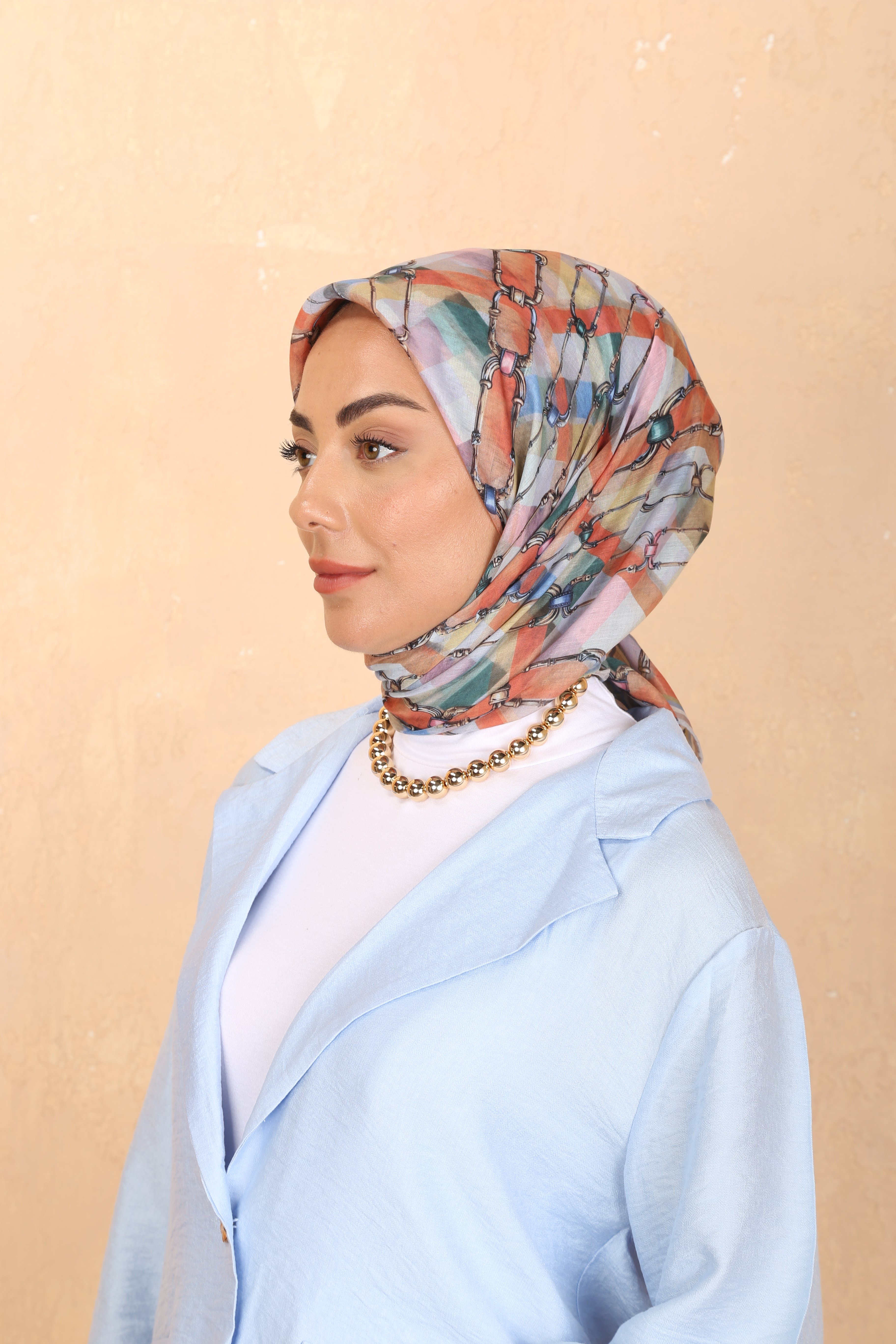 Locella Pamuk Vual Eşarp Karışık