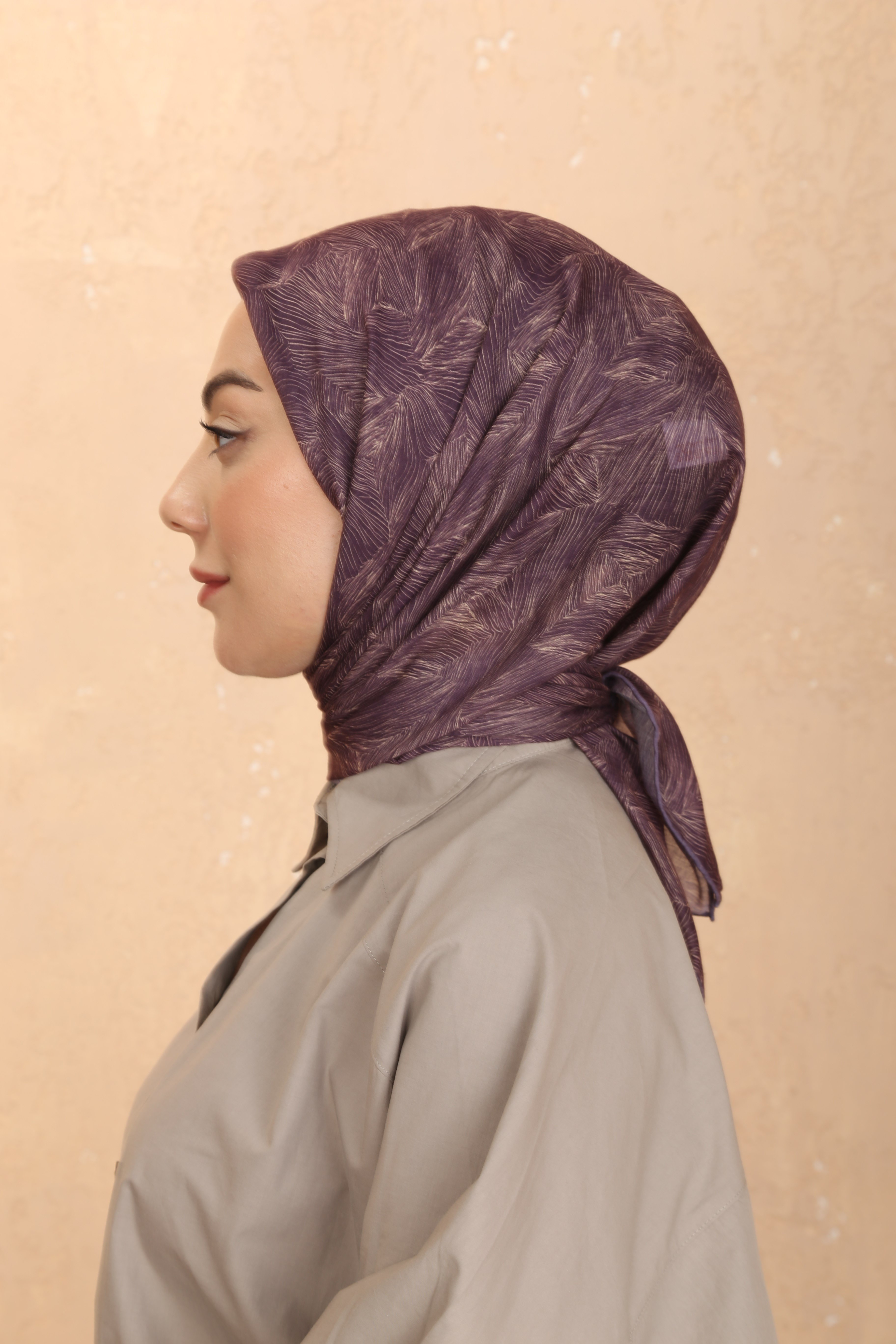 Locella Pamuk Vual Eşarp Mürdüm