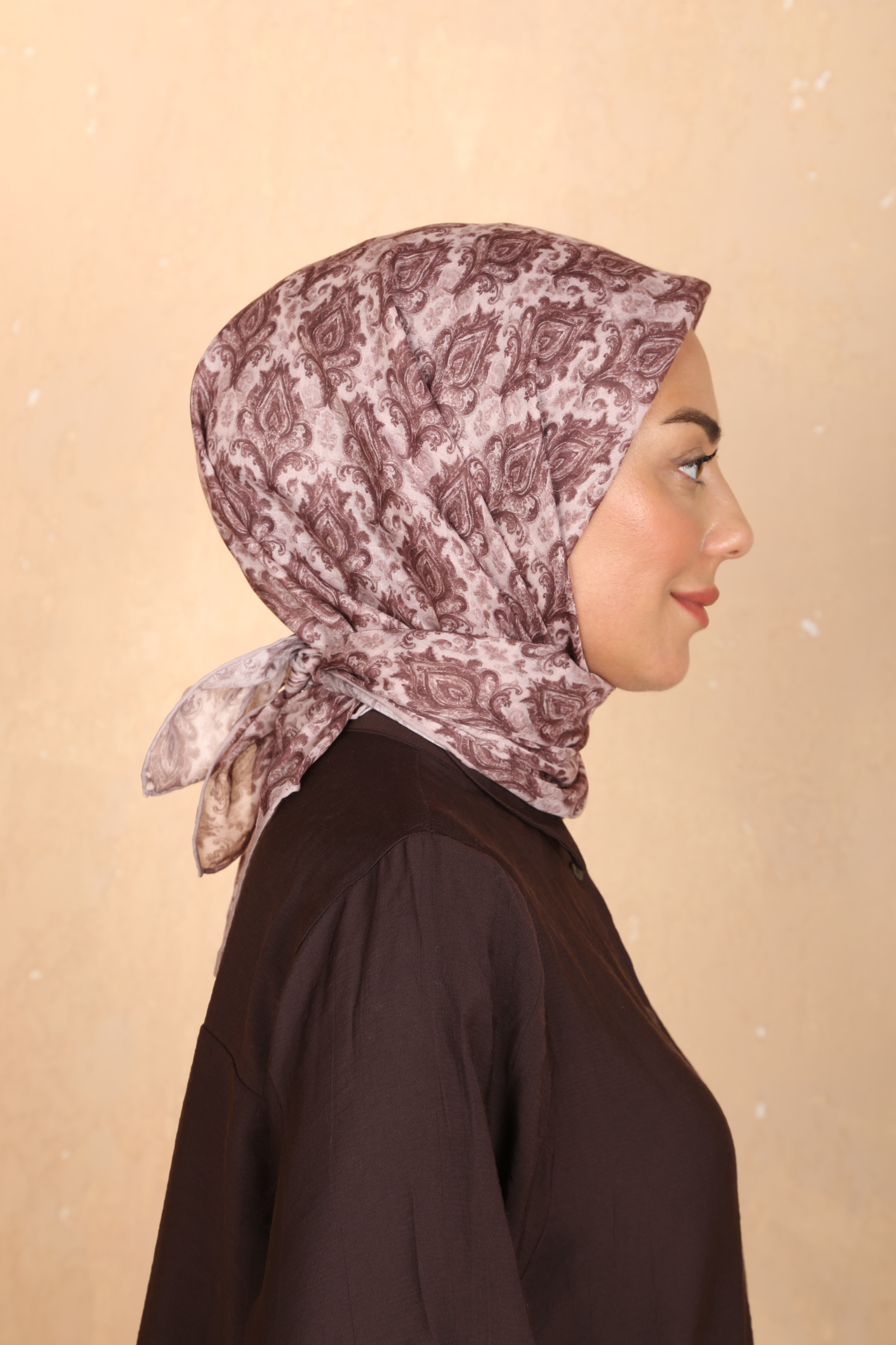 Locella Pamuk Vual Eşarp Pudra