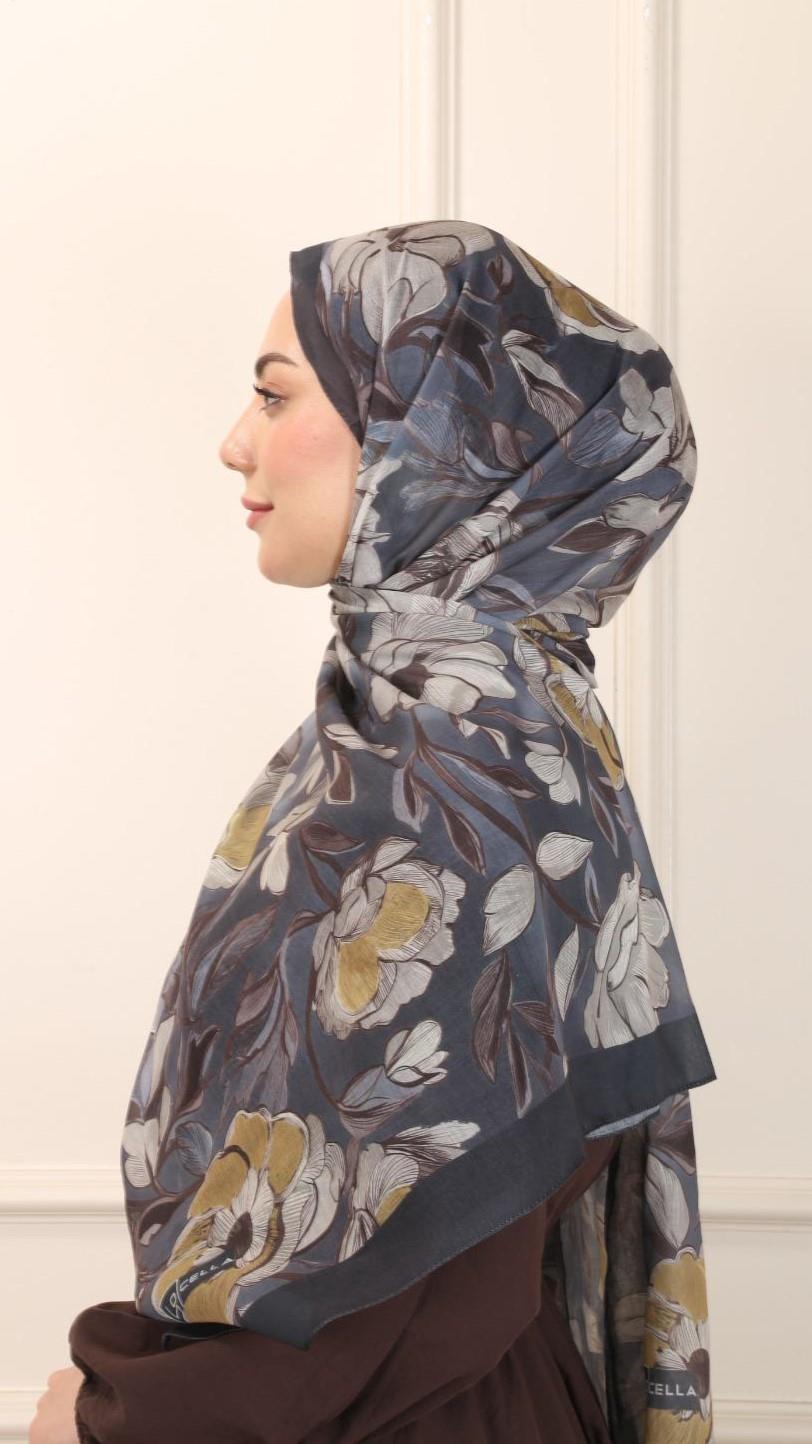 Locella Pamuk Vual Şal Antrasit-3