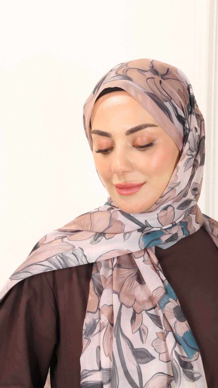 Locella Pamuk Vual Şal Camel-7