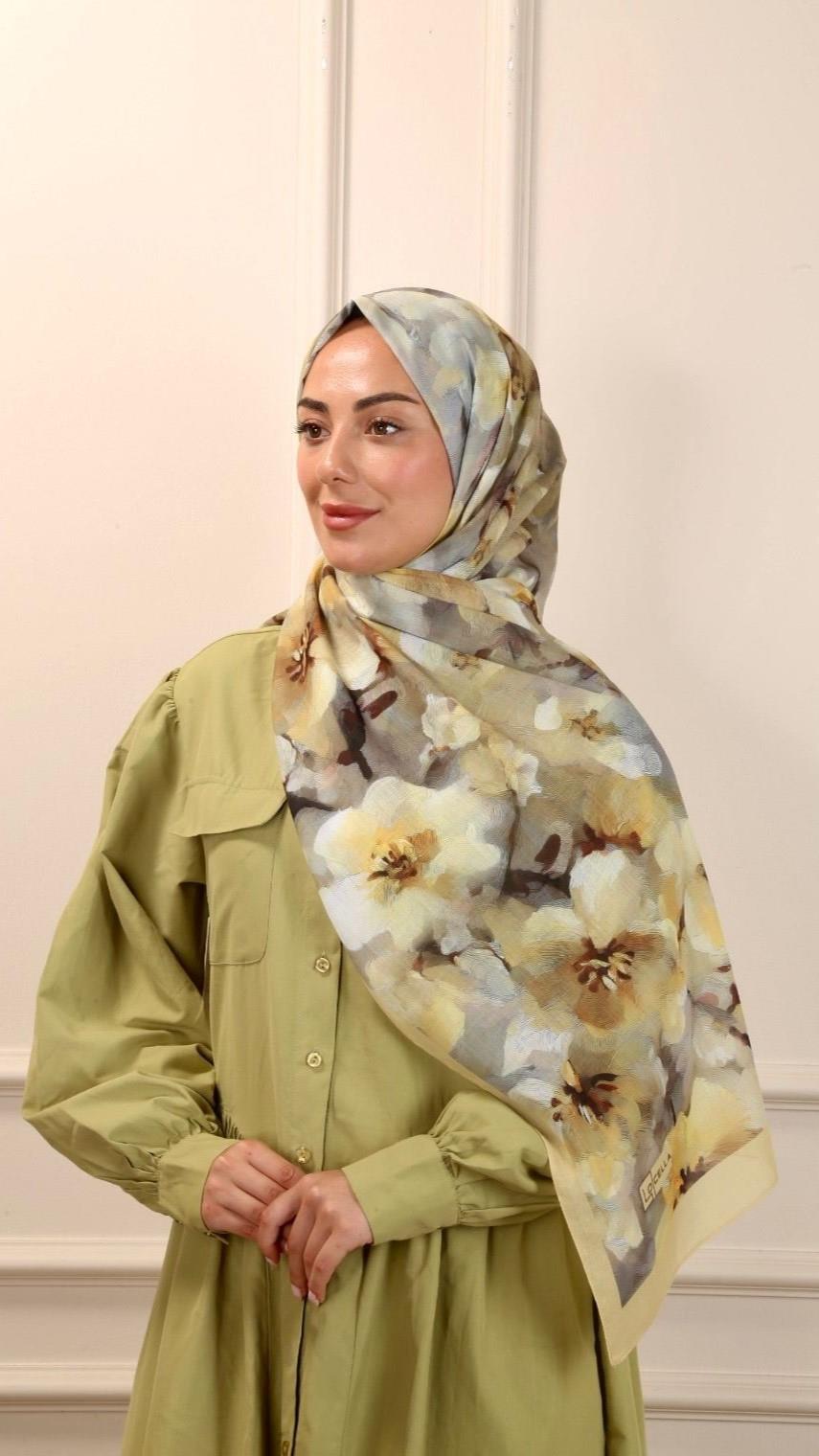 Locella Pamuk Vual Şal Orlina Desen-6