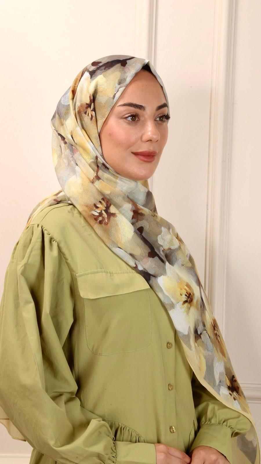 Locella Pamuk Vual Şal Orlina Desen-6