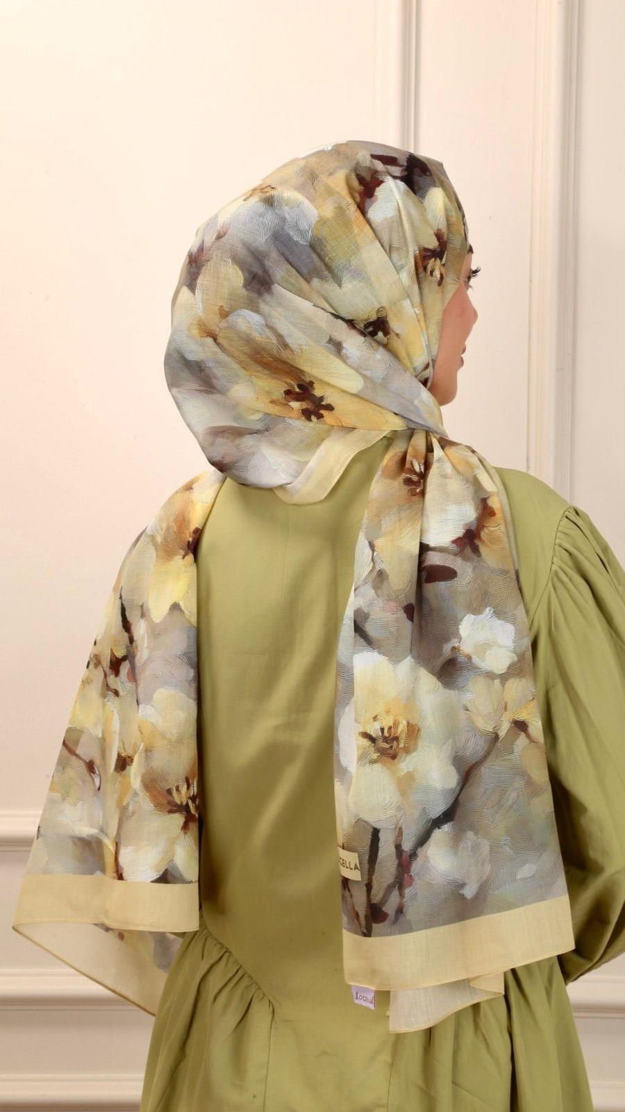 Locella Pamuk Vual Şal Orlina Desen-6