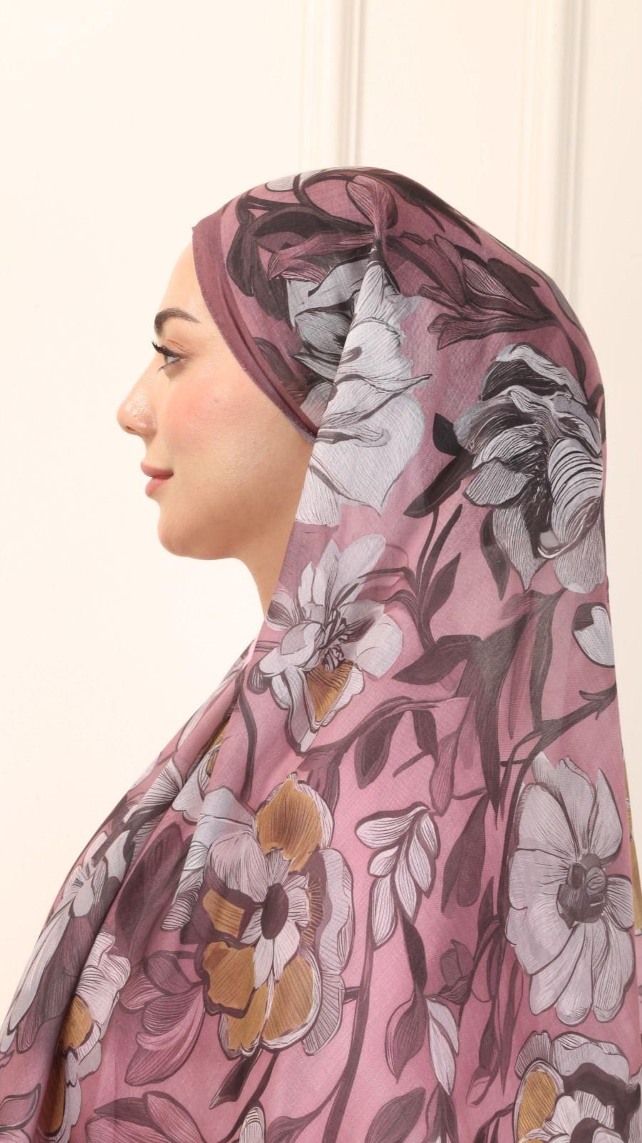 Locella Pamuk Vual Şal Pembe-9