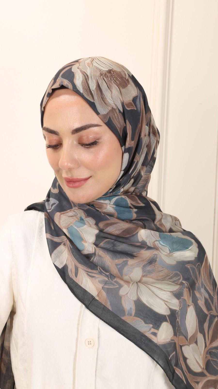 Locella Pamuk Vual Şal Siyah-1