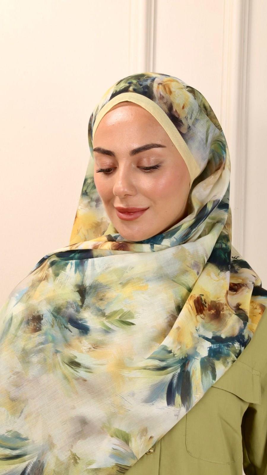 Locella Pamuk Vual Şal Velora Desen-7