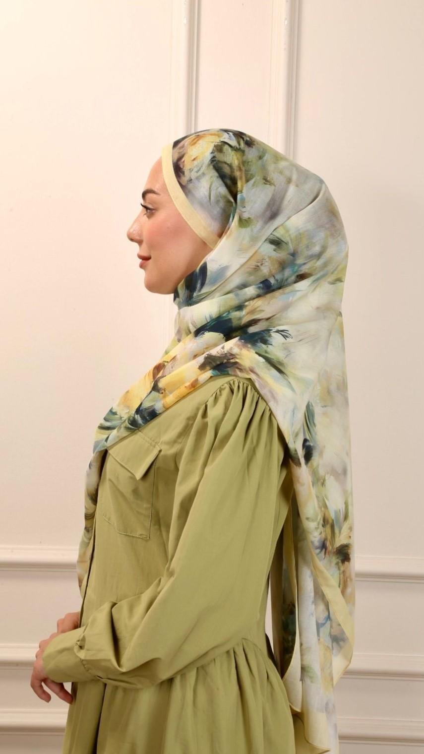 Locella Pamuk Vual Şal Velora Desen-7