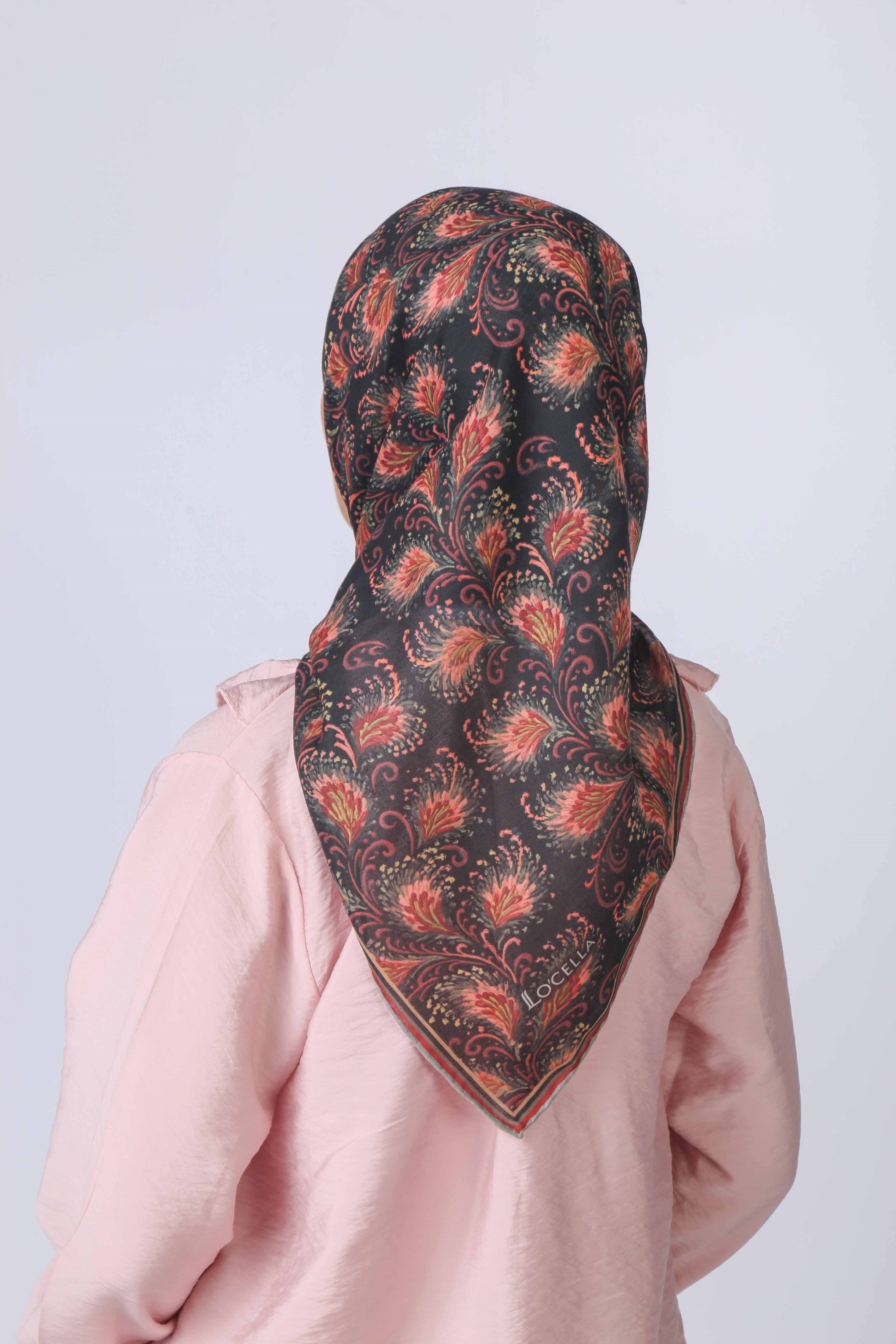 Locella Soft Pamuk Eşarp Siyah