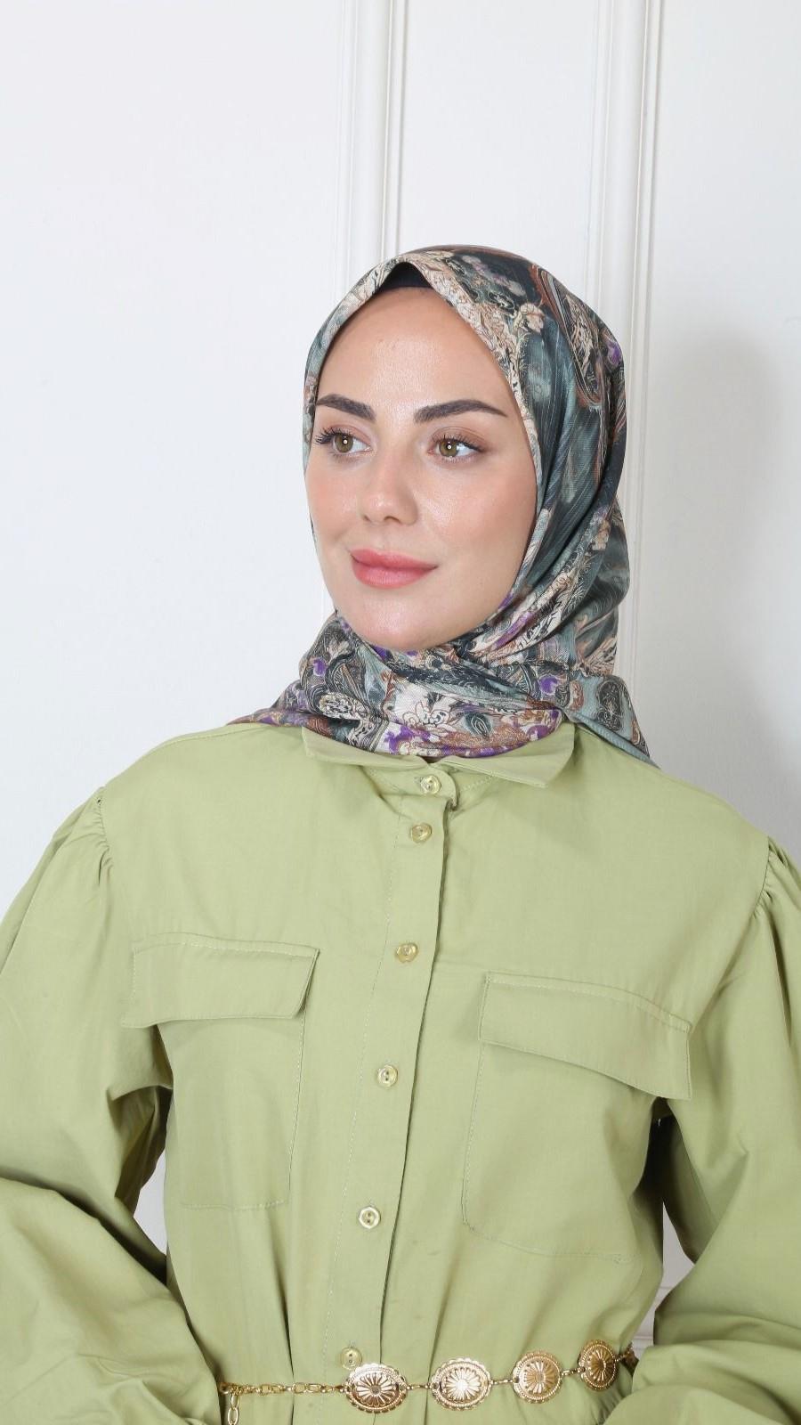 Locella Soft Pamuk Eşarp Mint Yeşil-12