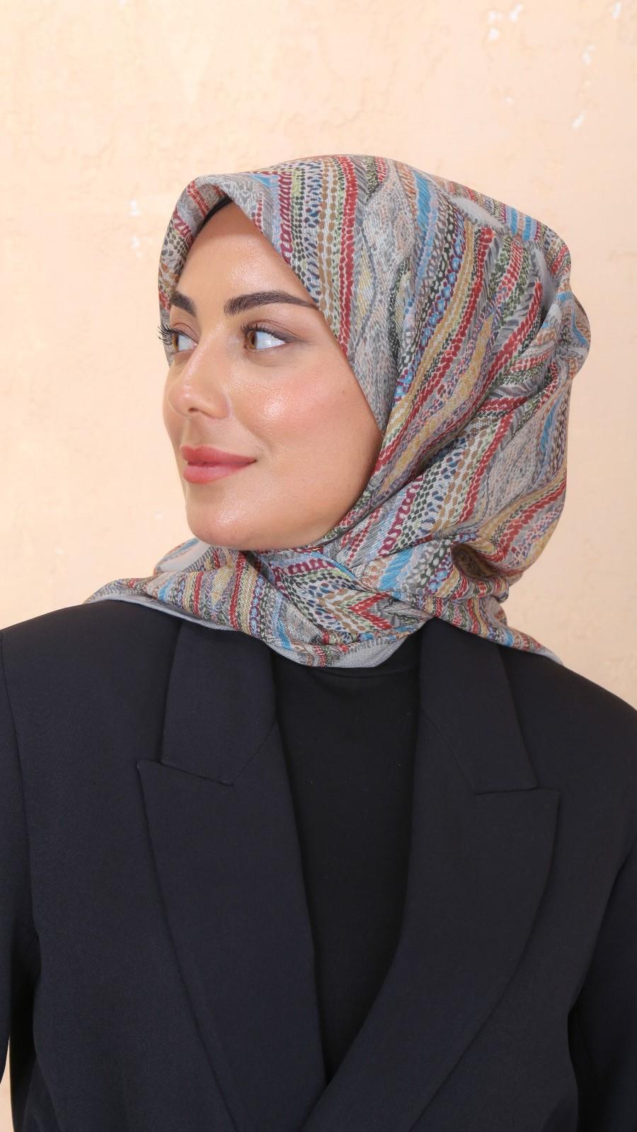 Locella Soft Pamuk Eşarp Bej-3