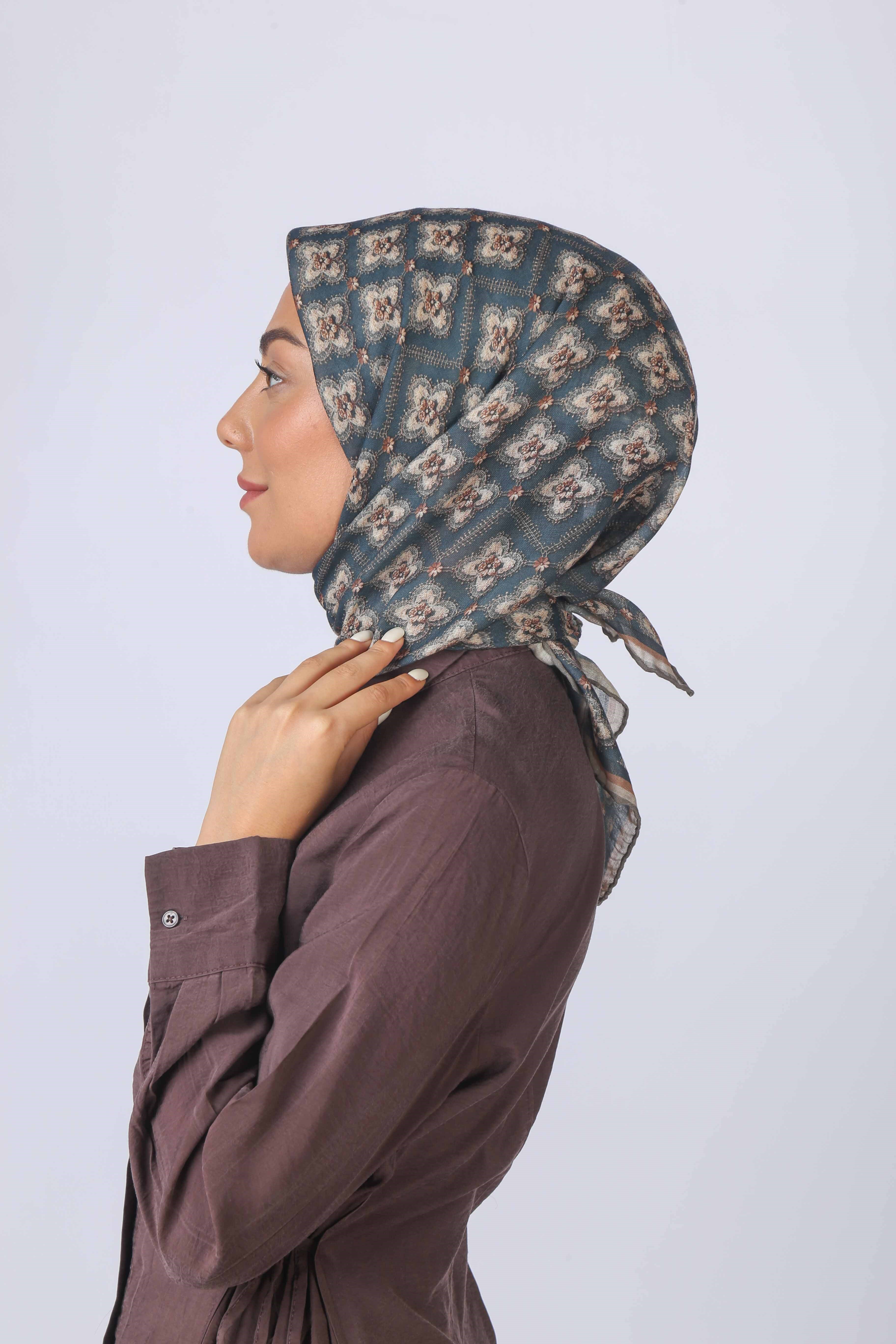 Locella Soft Pamuk Eşarp Koyu Yeşil